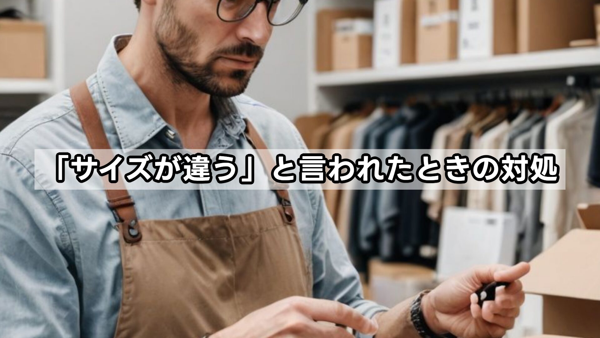「サイズが違う」と言われたときの対処