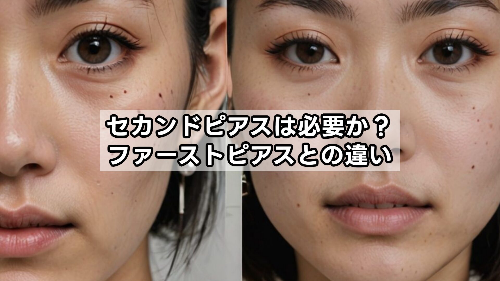 セカンドピアスは必要か?ファーストピアスとの違い