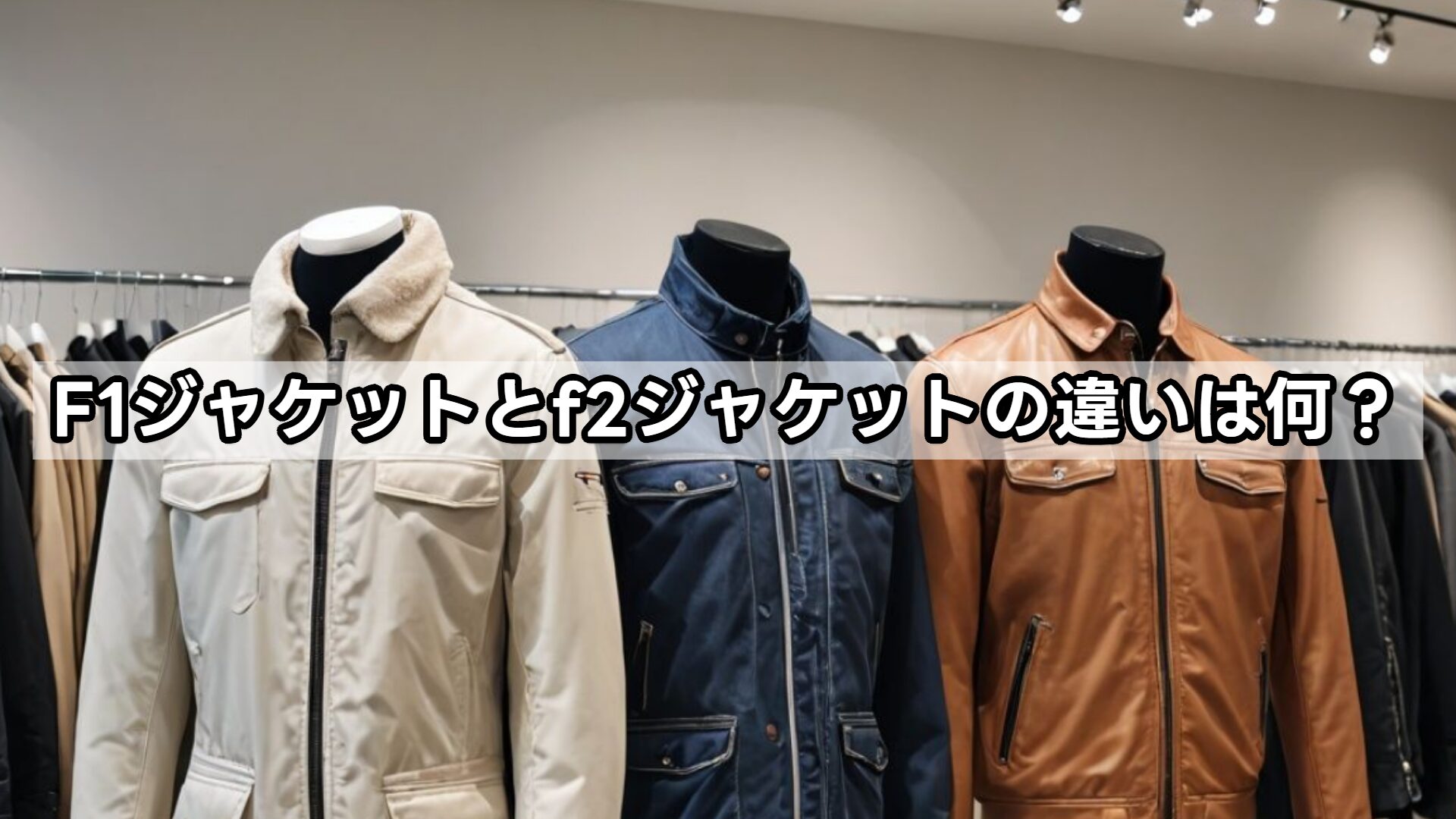 F1ジャケットとf2ジャケットの違いは何？