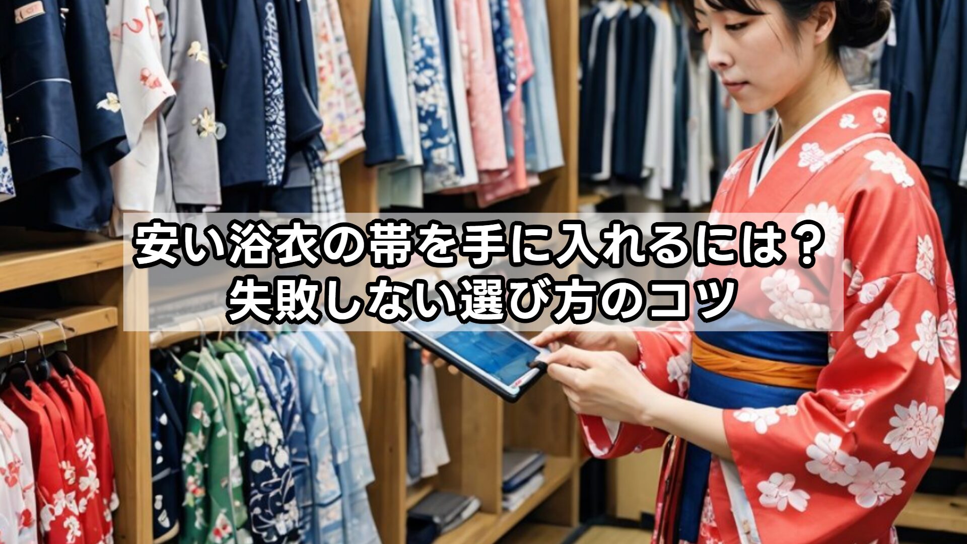 安い浴衣の帯を手に入れるには？失敗しない選び方のコツ