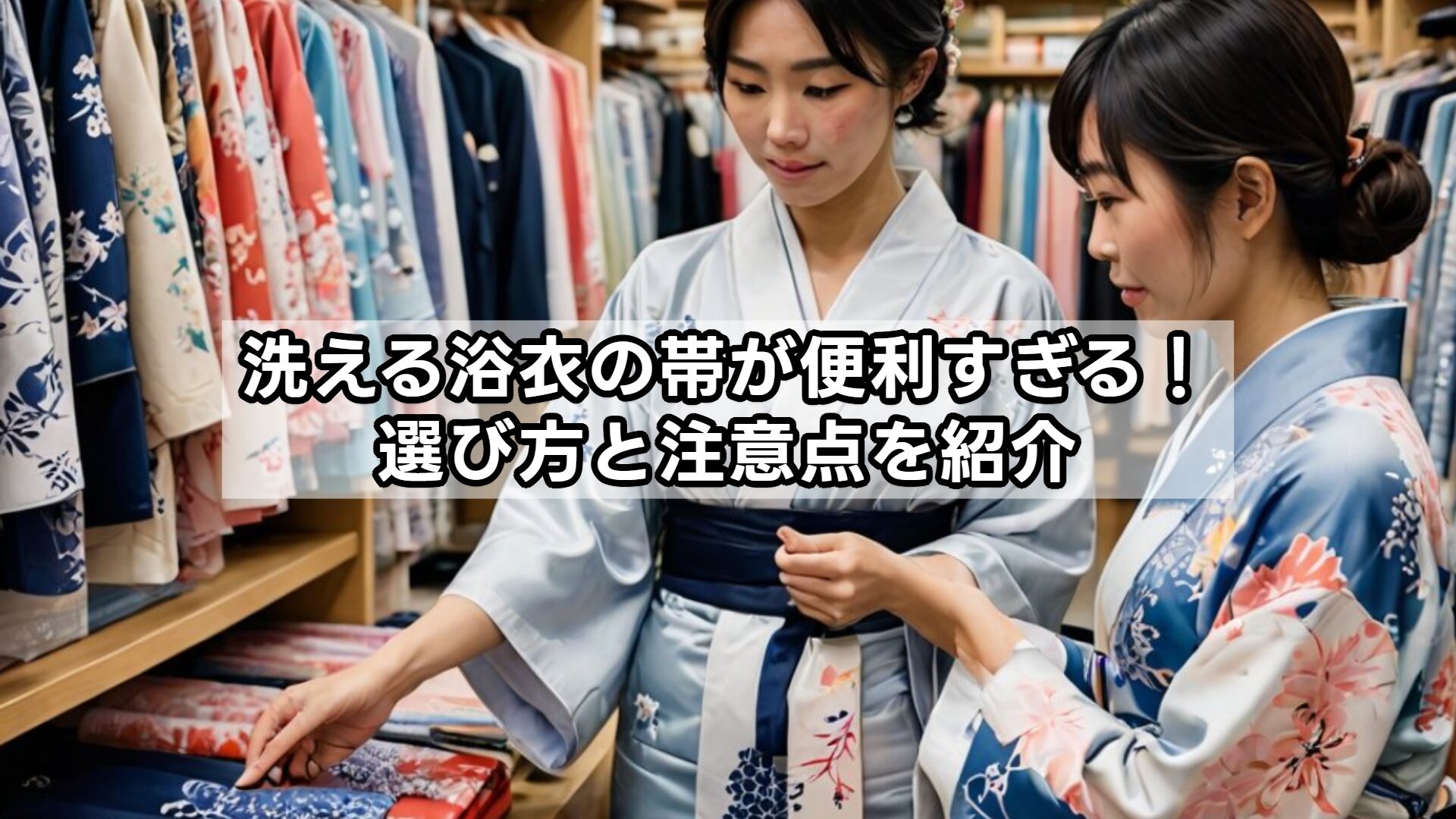 洗える浴衣の帯が便利すぎる！選び方と注意点を紹介