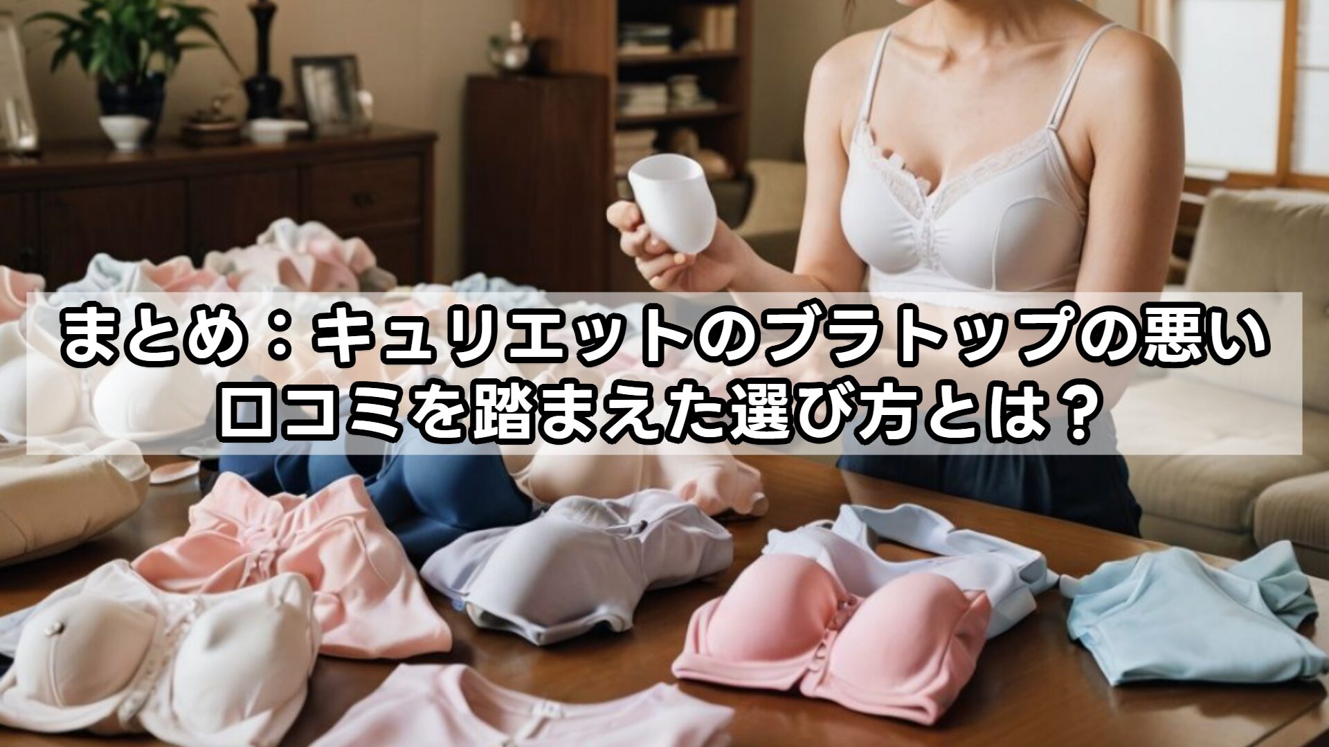 まとめ：キュリエットのブラトップの悪い口コミを踏まえた選び方とは？