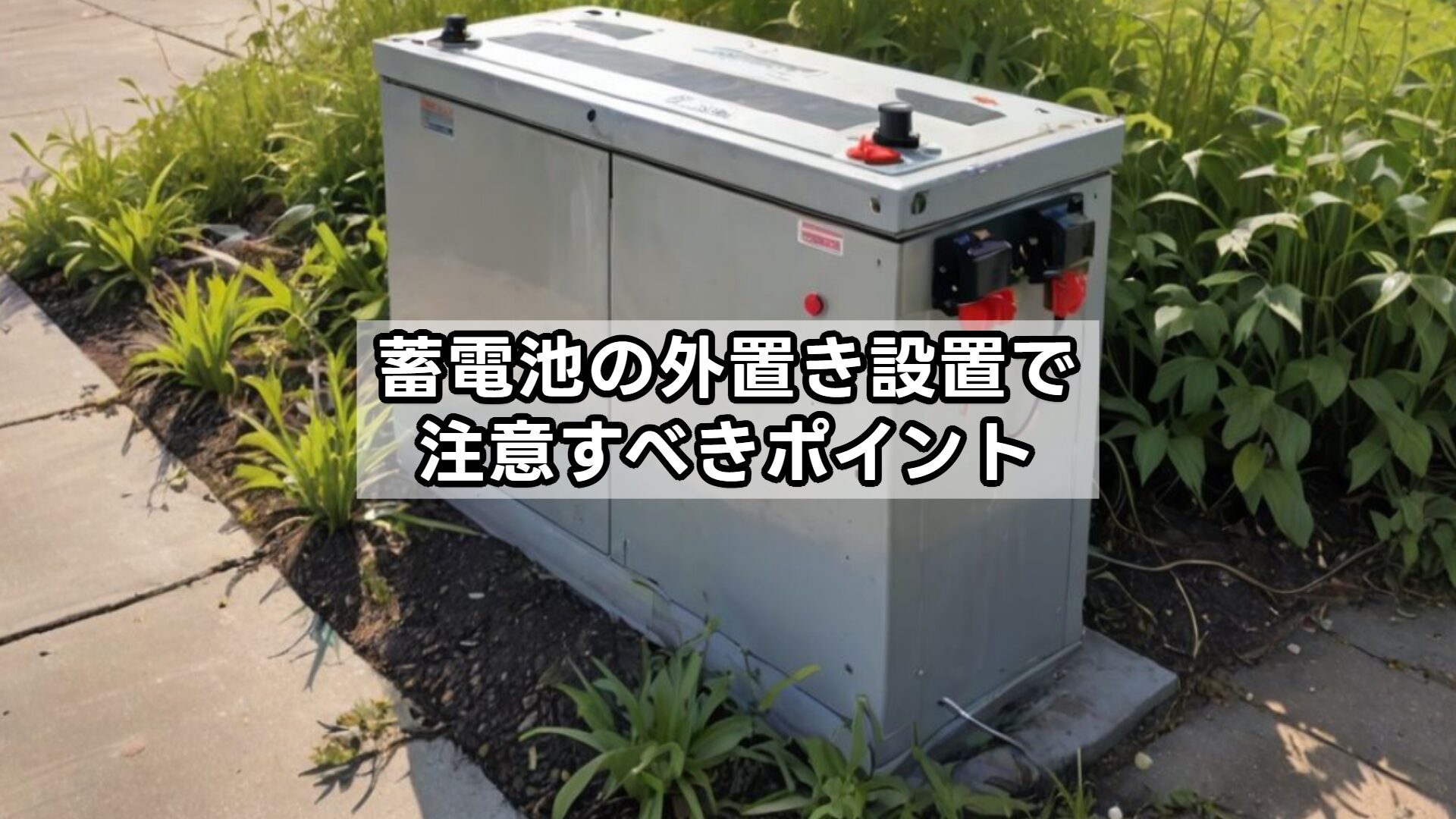 蓄電池の外置き設置で注意すべきポイント