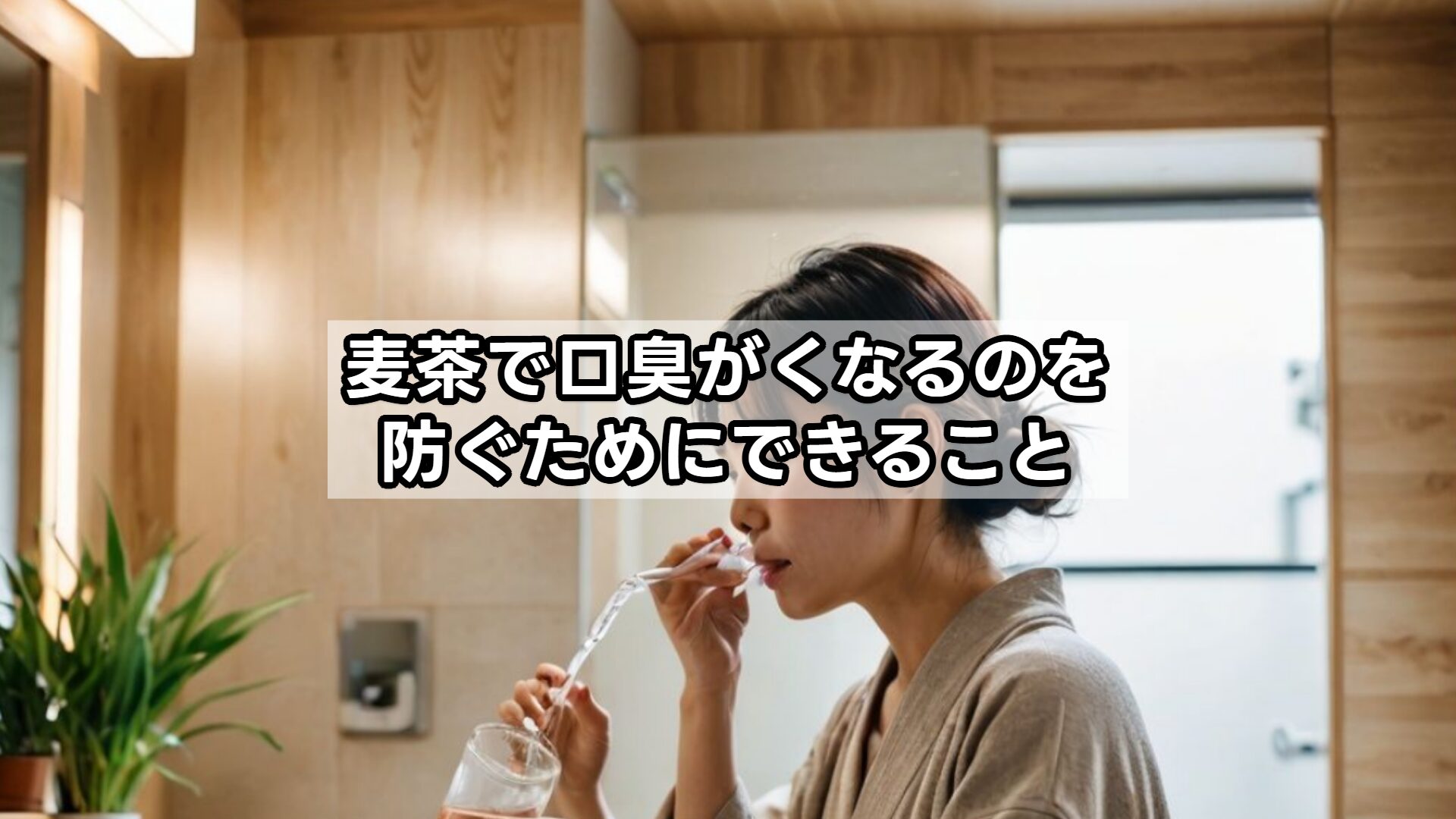 麦茶で口臭がくなるのを防ぐためにできること