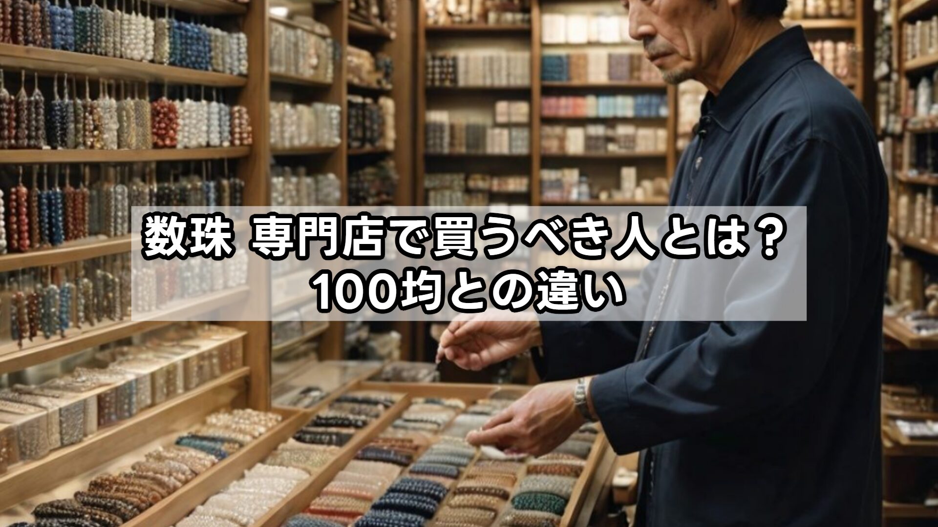 数珠 専門店で買うべき人とは?100均との違い