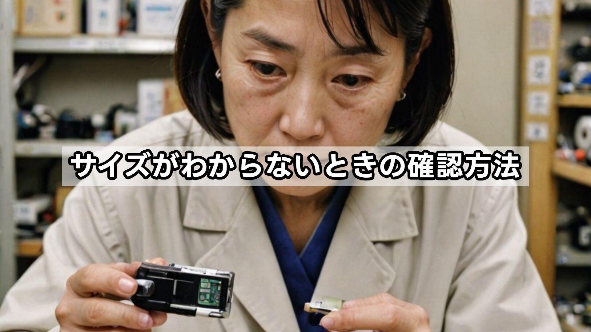 サイズがわからないときの確認方法