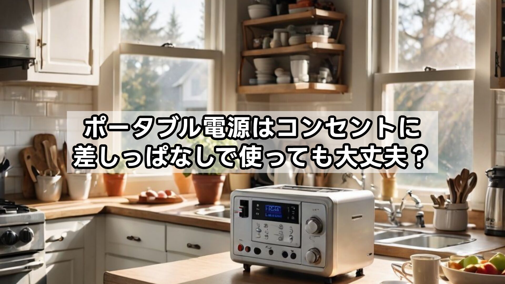 ポータブル電源はコンセントに差しっぱなしで使っても大丈夫?