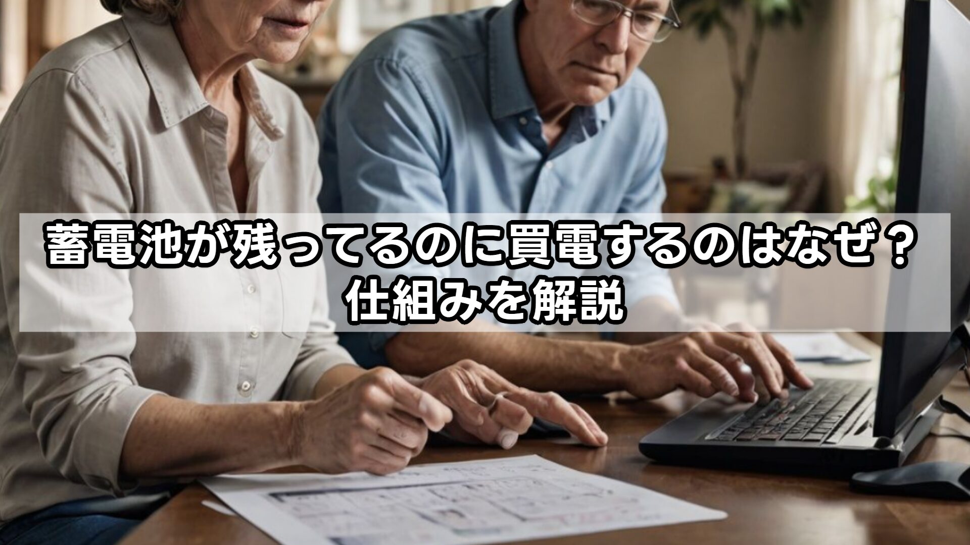 蓄電池が残ってるのに買電するのはなぜ？仕組みを解説
