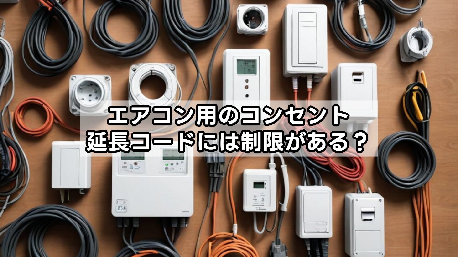 エアコン用のコンセント延長コードには制限がある？