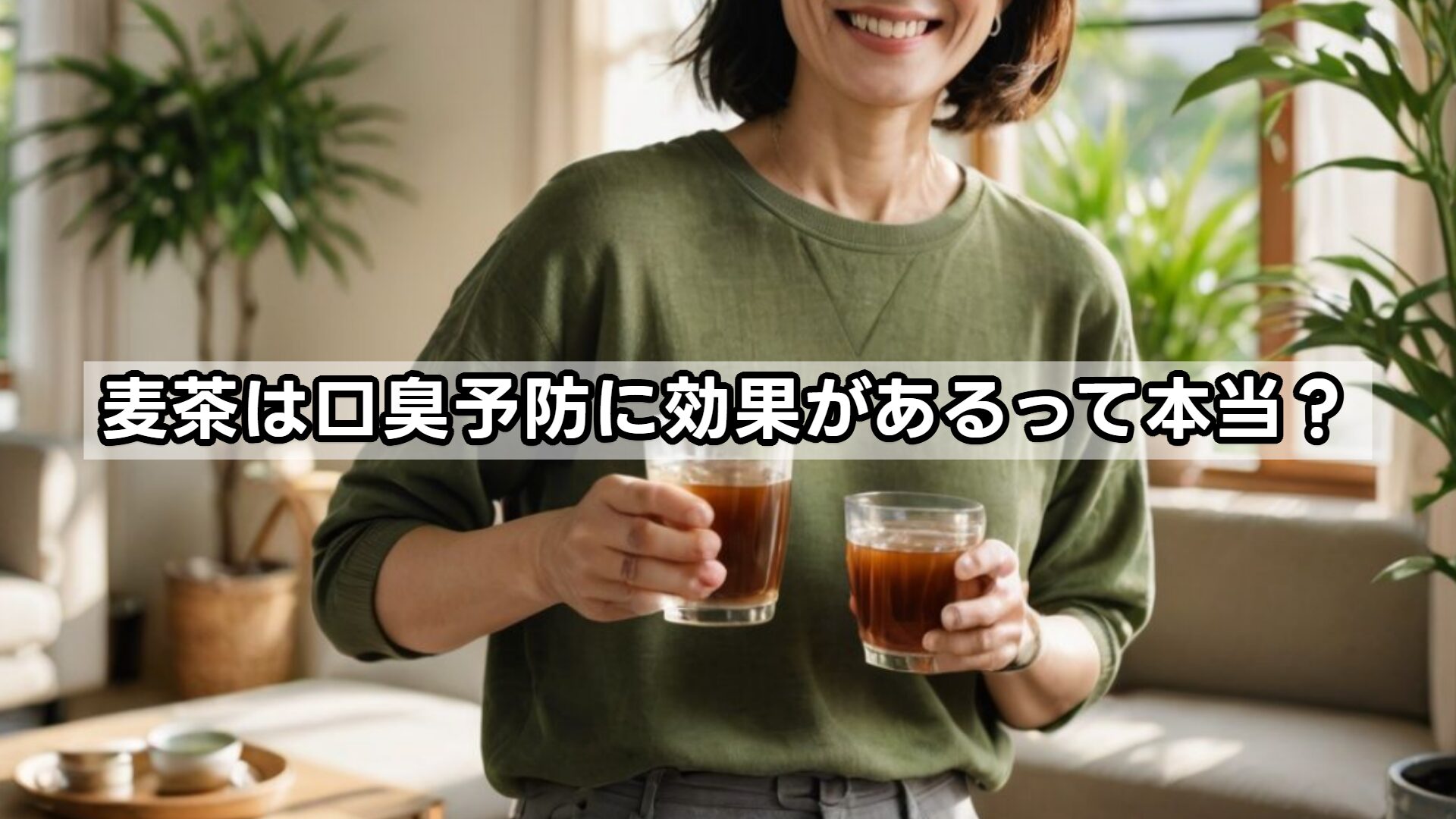 麦茶は口臭予防に効果があるって本当?