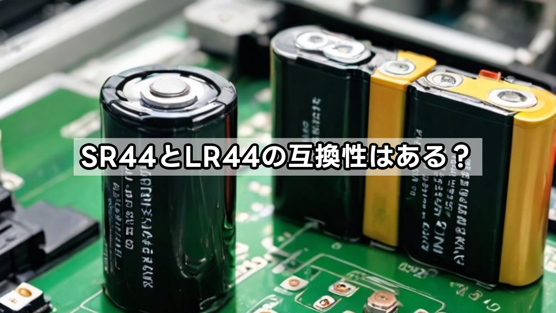 SR44とLR44の互換性はある?