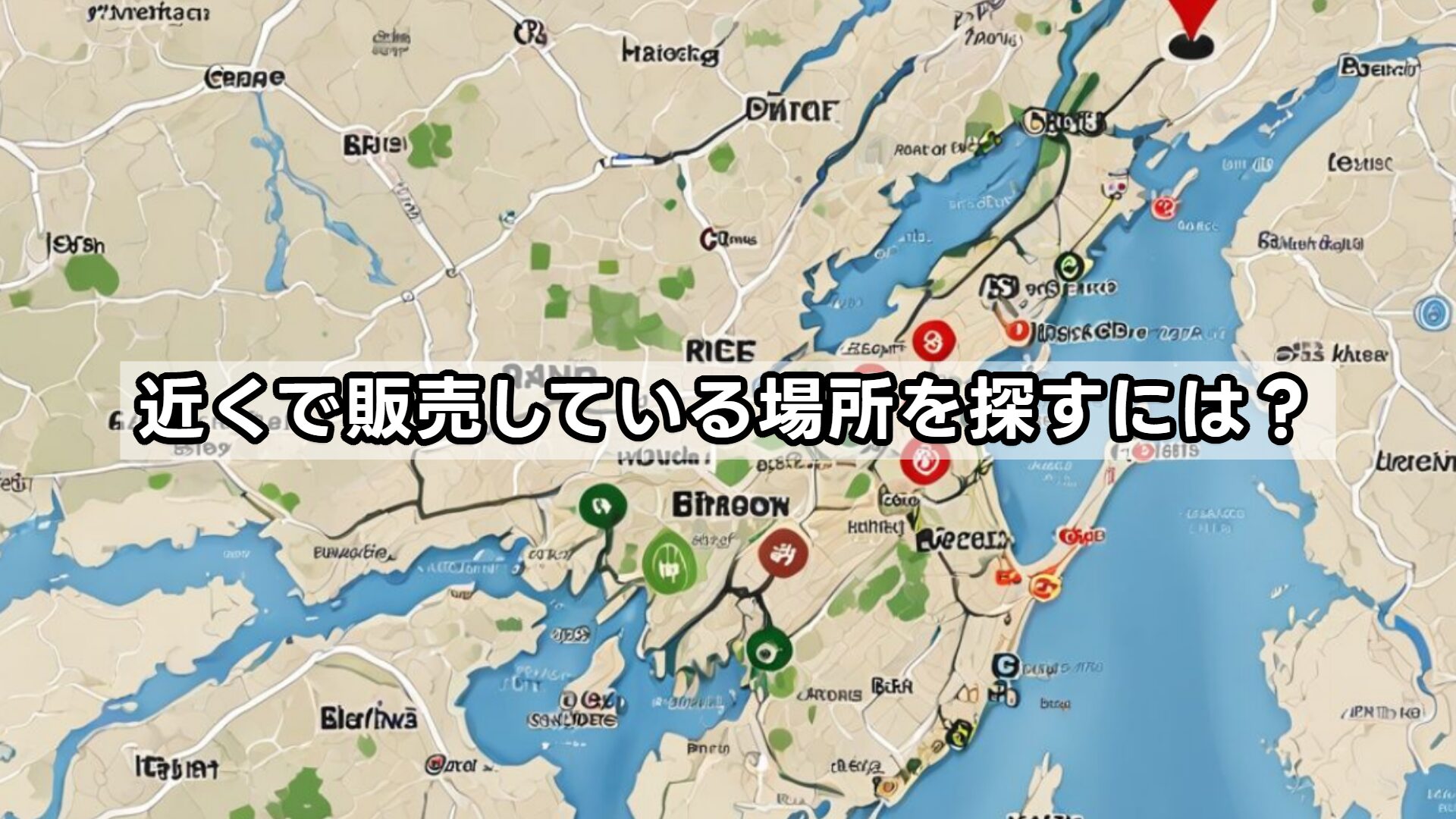 近くで販売している場所を探すには?