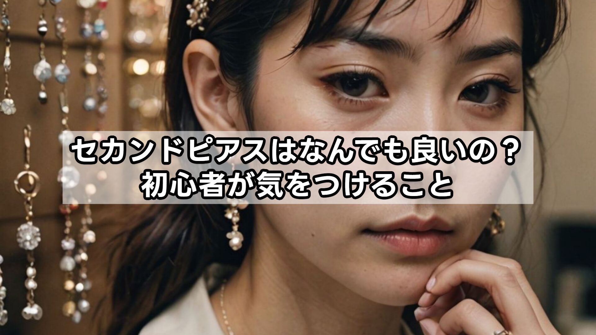 セカンドピアスはなんでも良いの?初心者が気をつけること