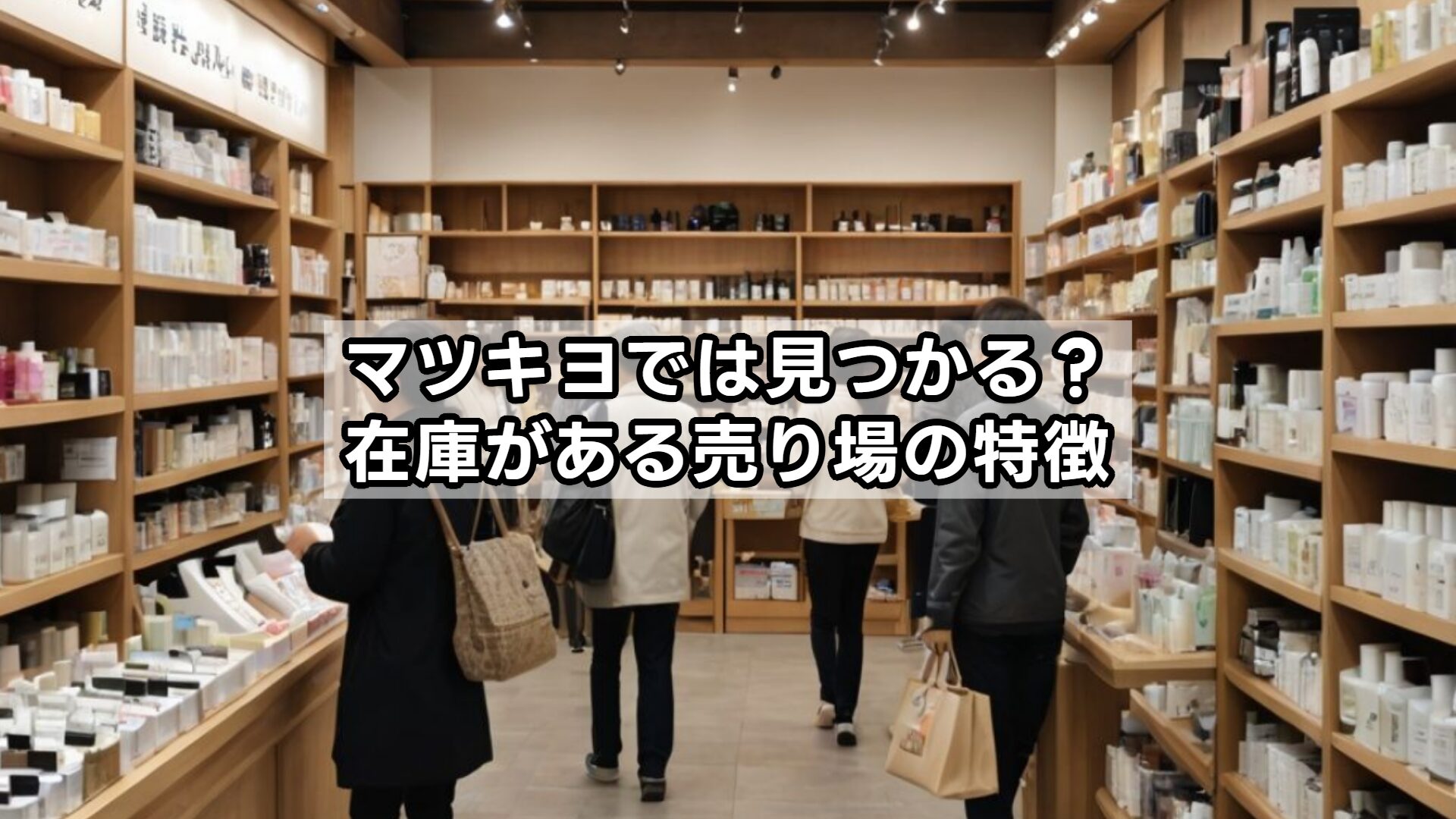 マツキヨでは見つかる？在庫がある売り場の特徴