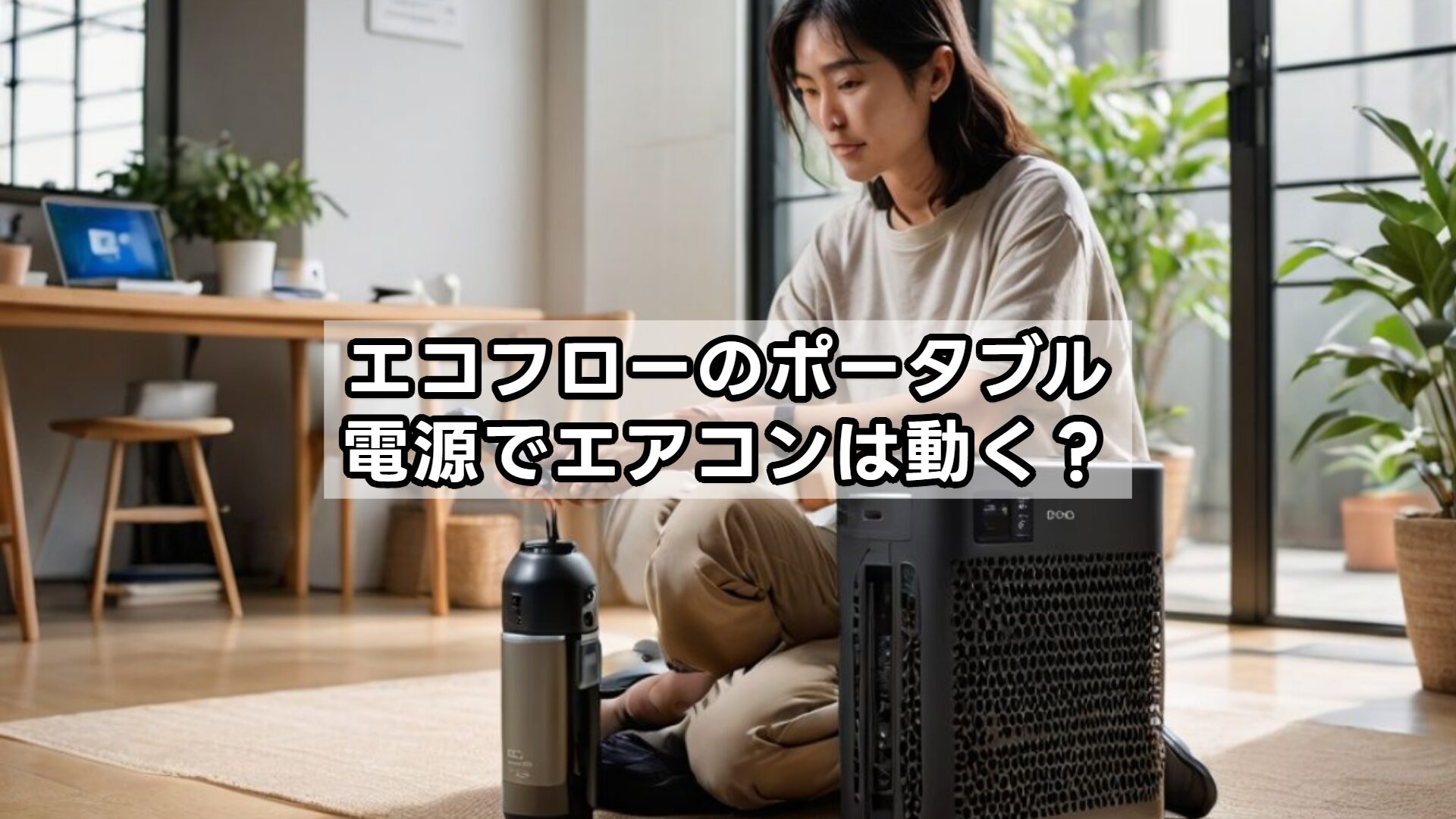 エコフローのポータブル電源でエアコンは動く？