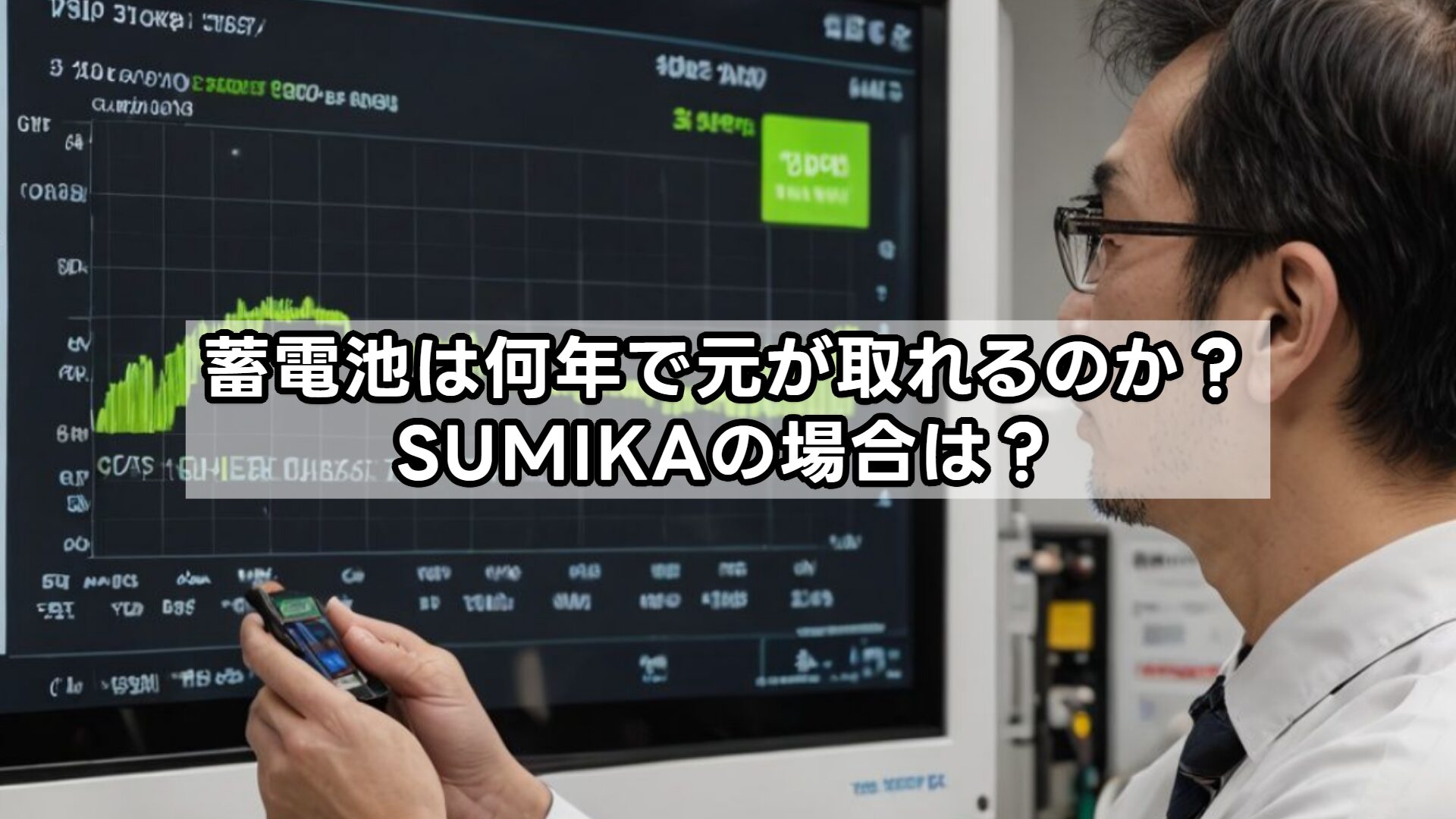 蓄電池は何年で元が取れるのか？SUMIKAの場合は？