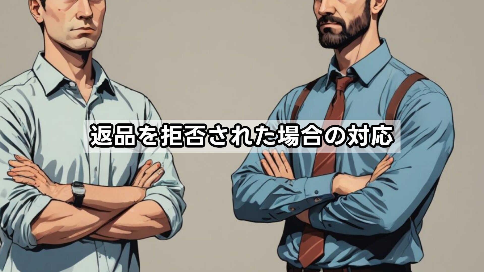 返品を拒否された場合の対応