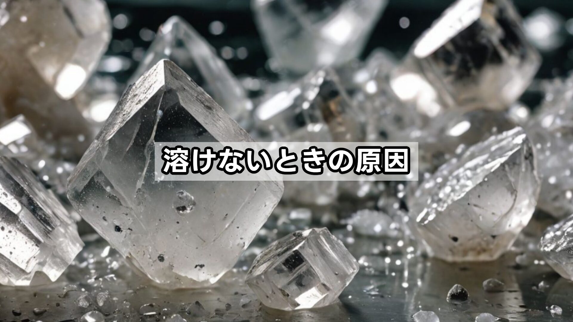 溶けないときの原因