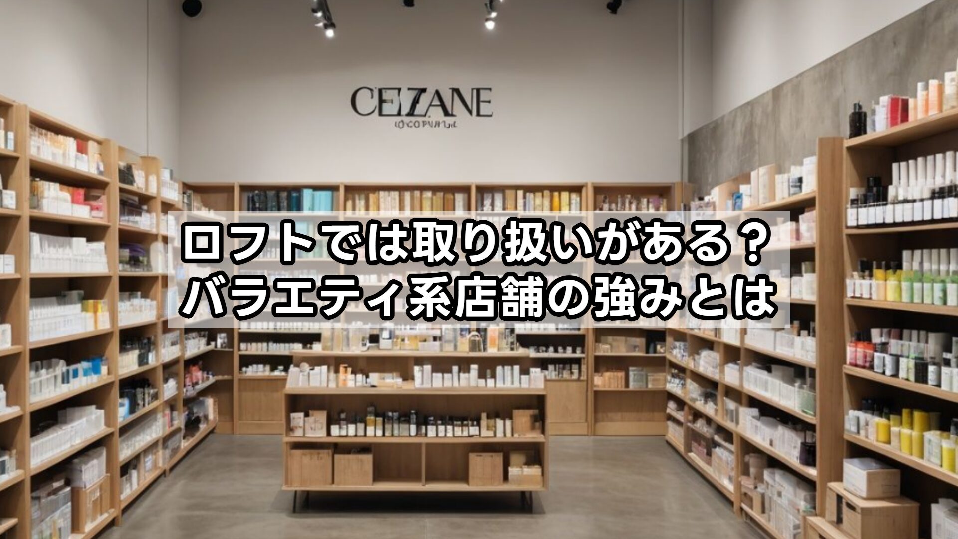 ロフトでは取り扱いがある？バラエティ系店舗の強みとは