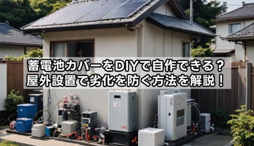 蓄電池カバーをDIYで自作できる？屋外設置で劣化を防ぐ方法を解説！