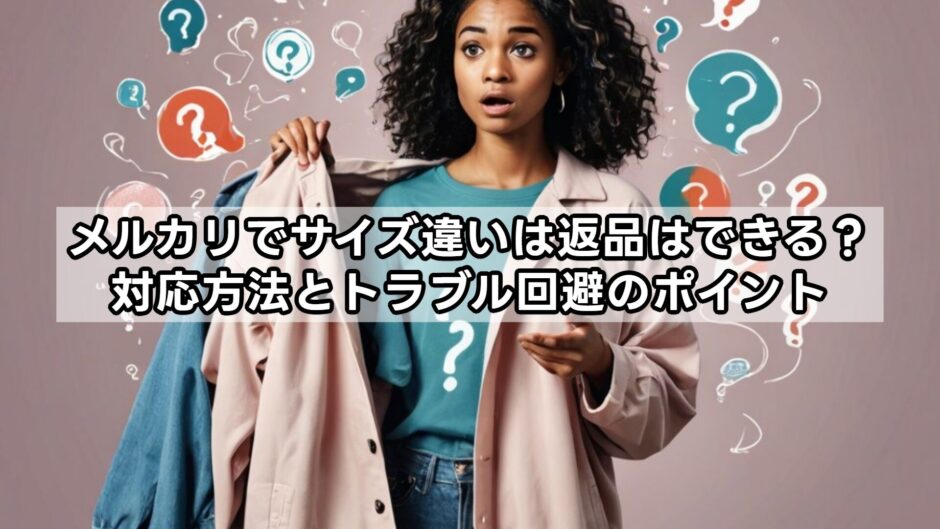 メルカリでサイズ違いは返品はできる？対応方法とトラブル回避のポイント