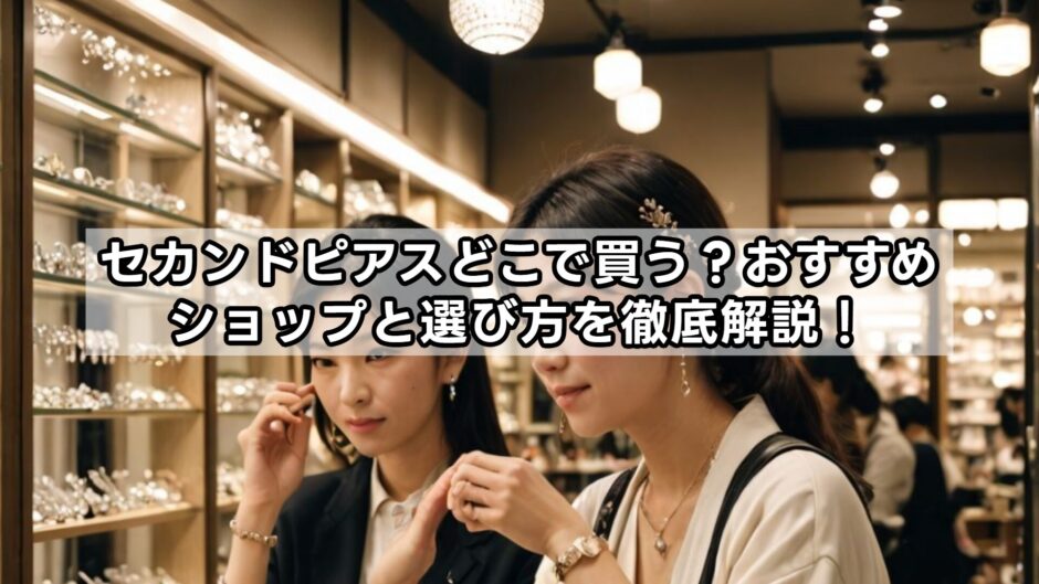 セカンドピアスどこで買う？おすすめショップと選び方を徹底解説！