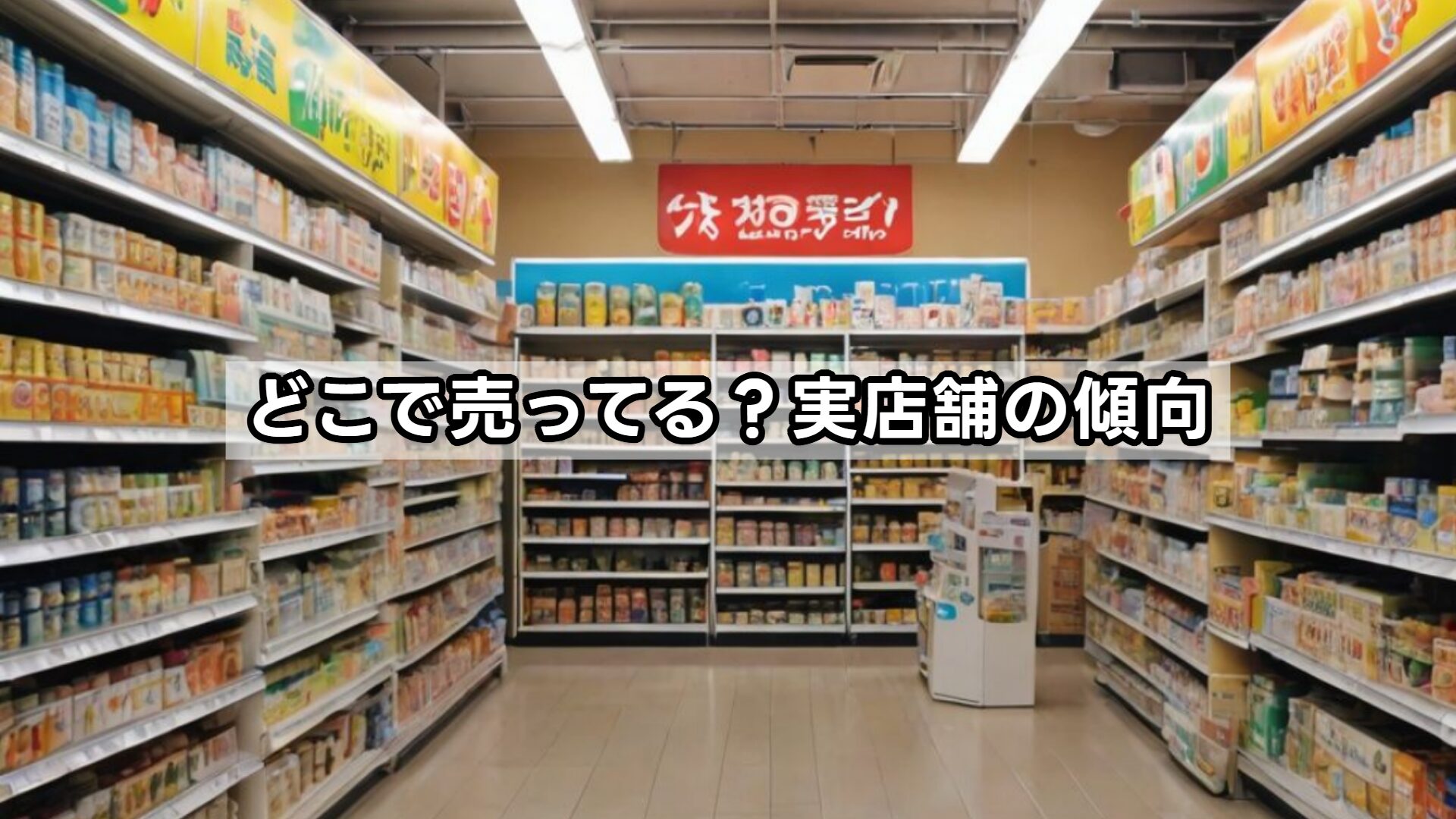 どこで売ってる？実店舗の傾向