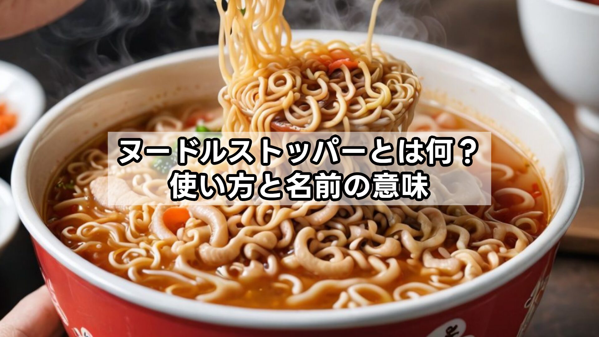 ヌードルストッパーとは何?使い方と名前の意味