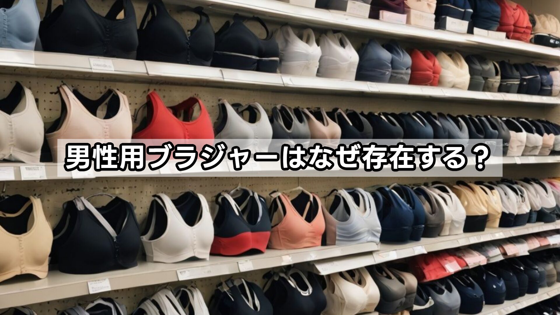 男性用ブラジャーはなぜ存在する？