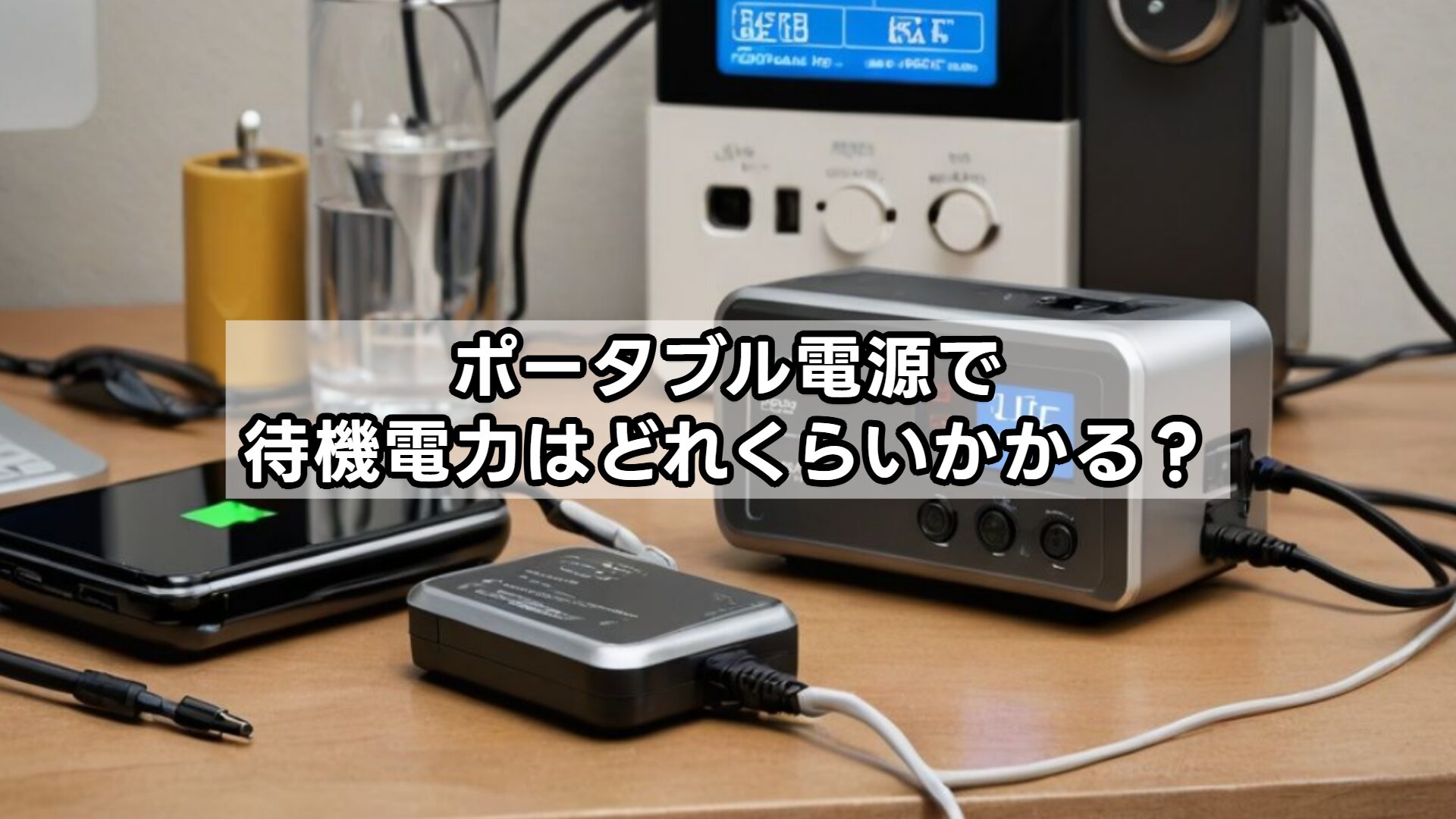 ポータブル電源で待機電力はどれくらいかかる?