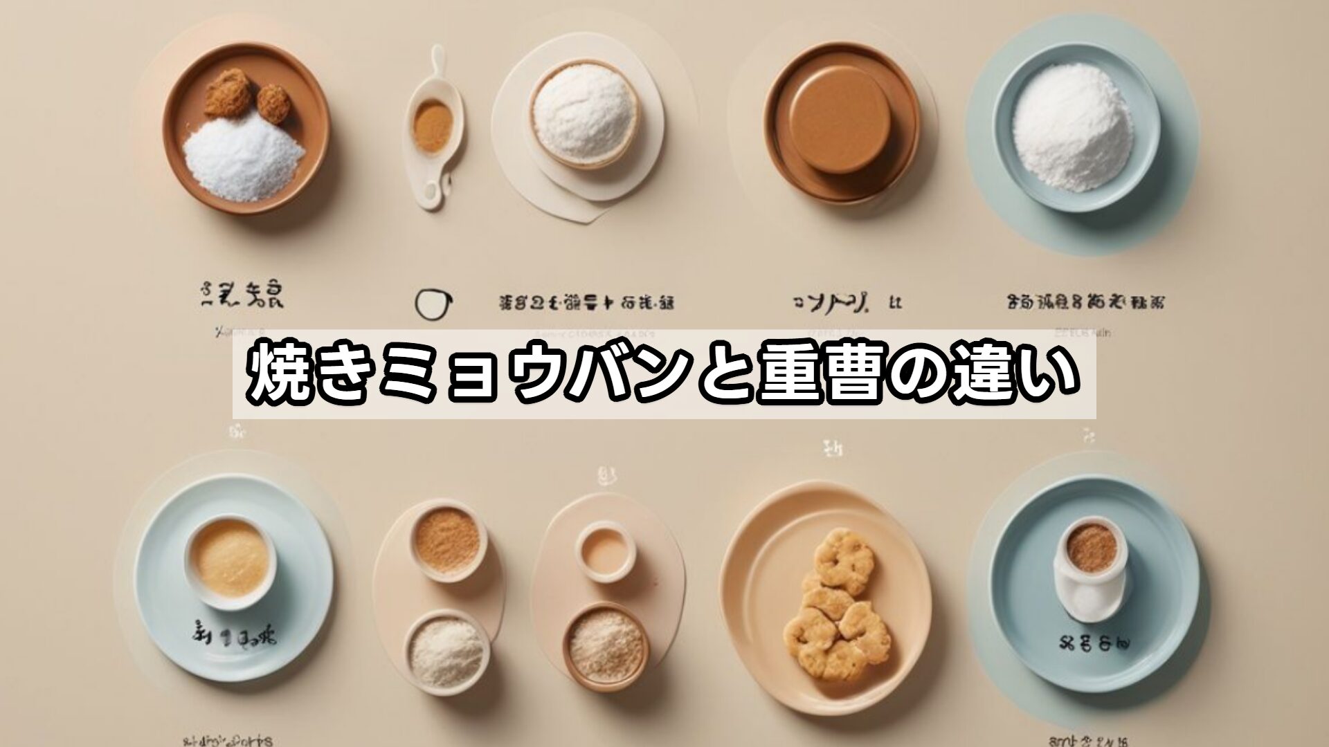 焼きミョウバンと重曹の違い