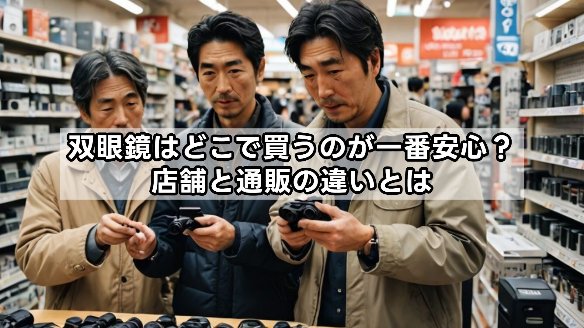 双眼鏡はどこで買うのが一番安心？店舗と通販の違いとは