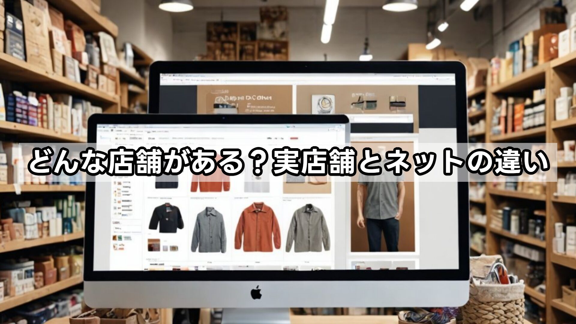 どんな店舗がある？実店舗とネットの違い