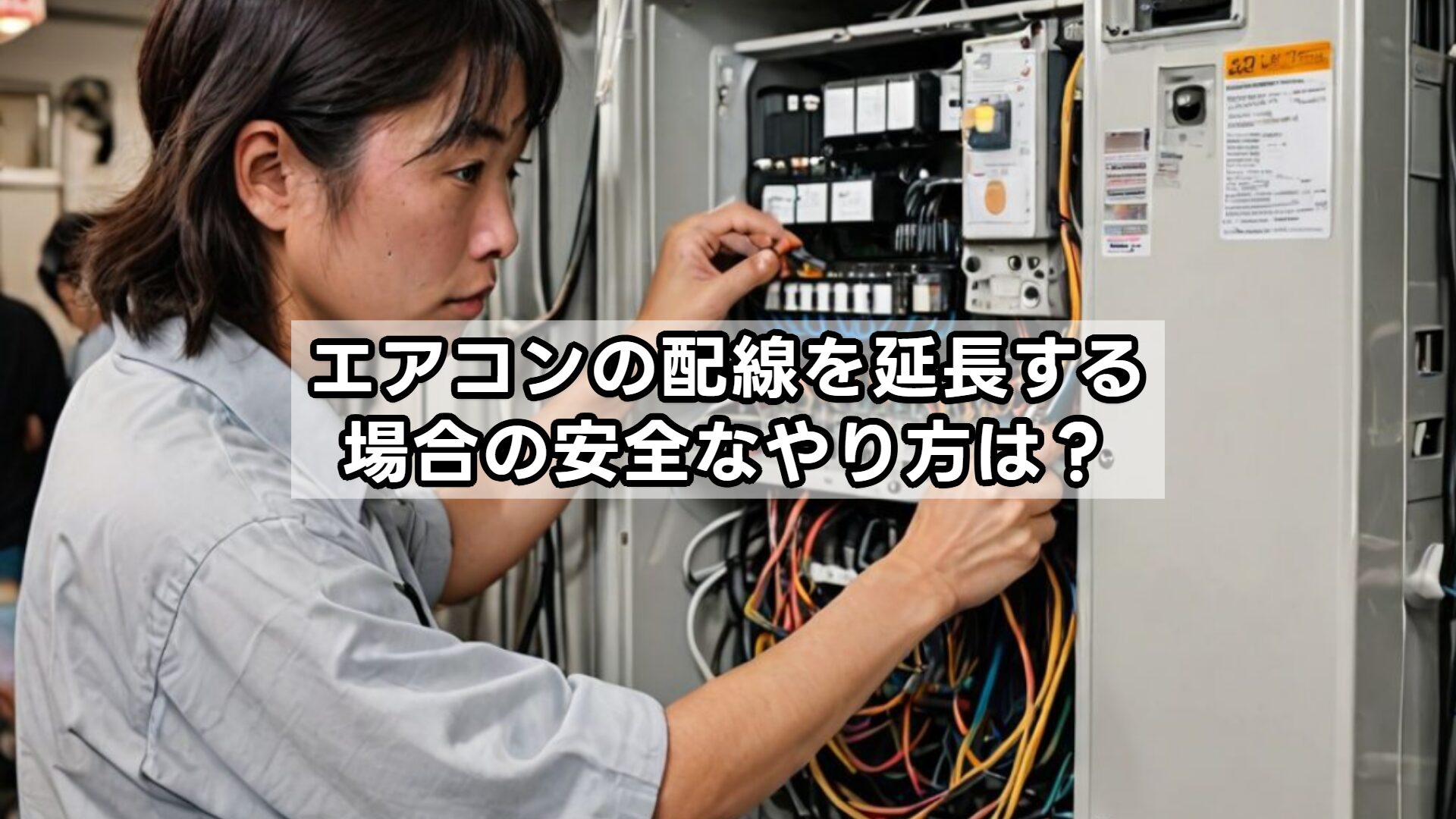 エアコンの配線を延長する場合の安全なやり方は？