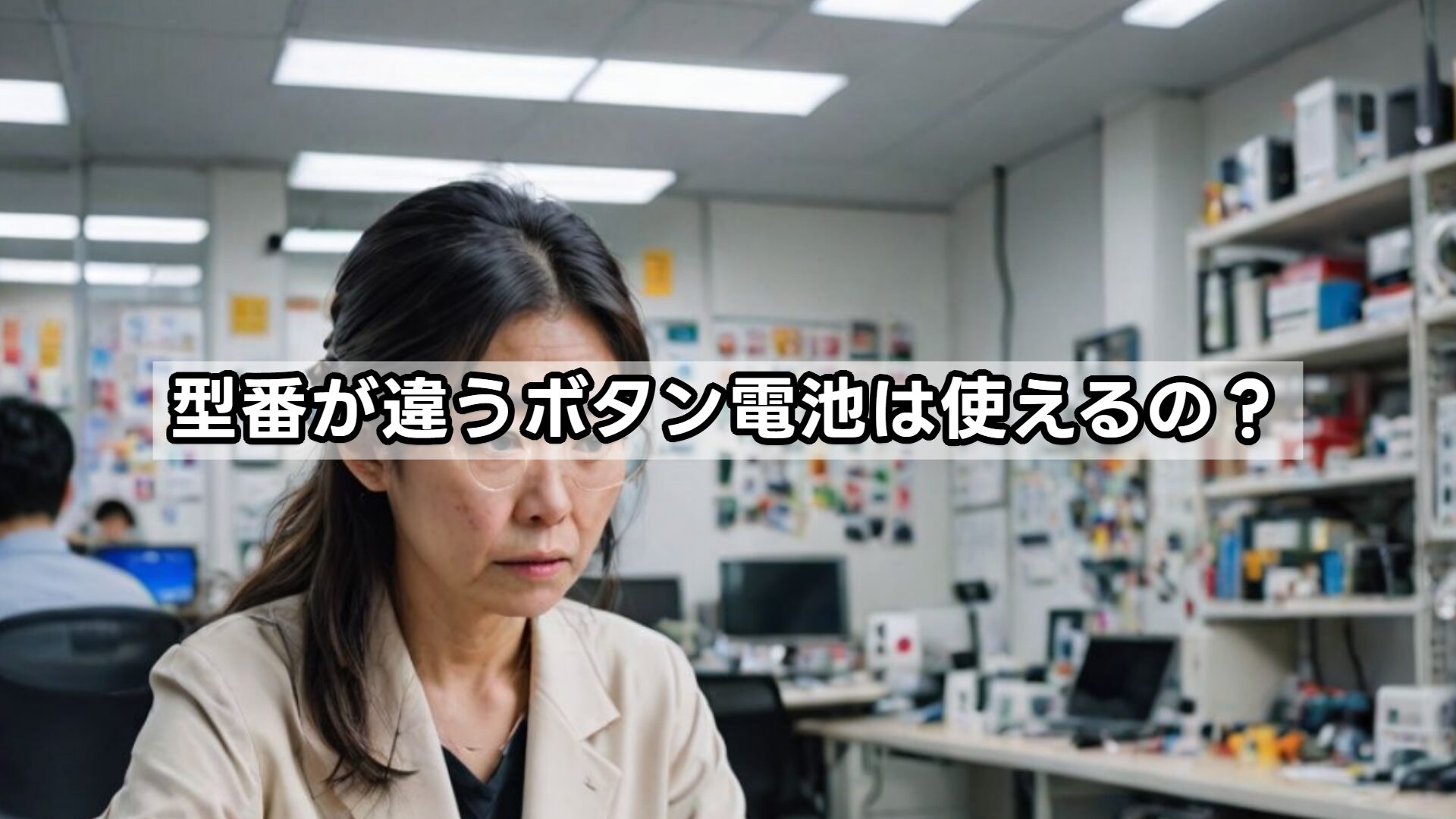 型番が違うボタン電池は使えるの?