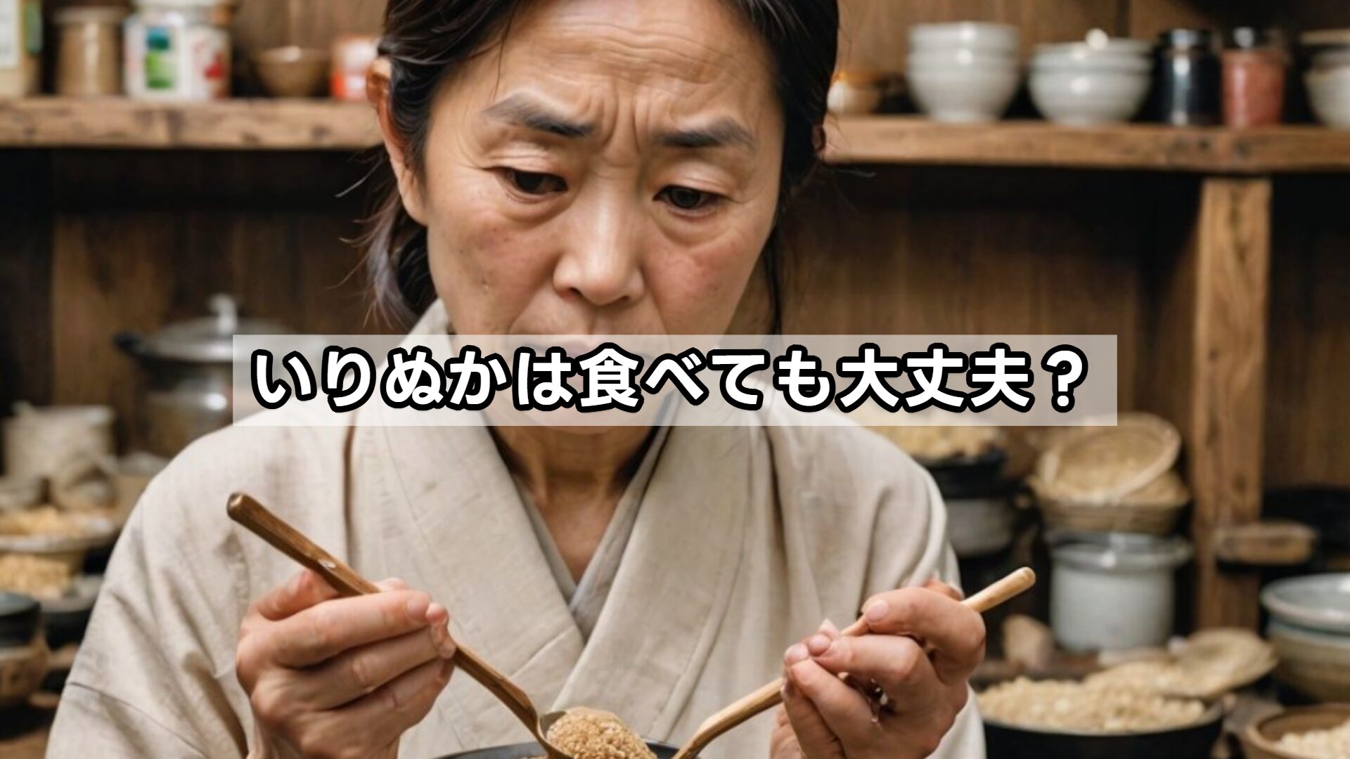 いりぬかは食べても大丈夫？