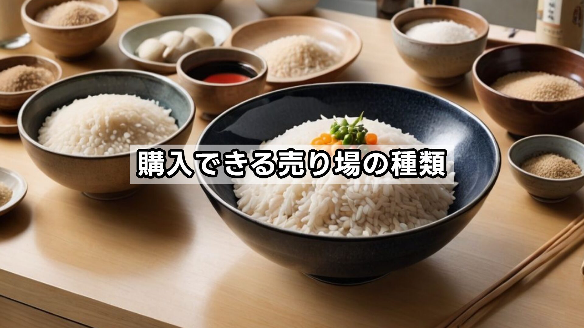 購入できる売り場の種類