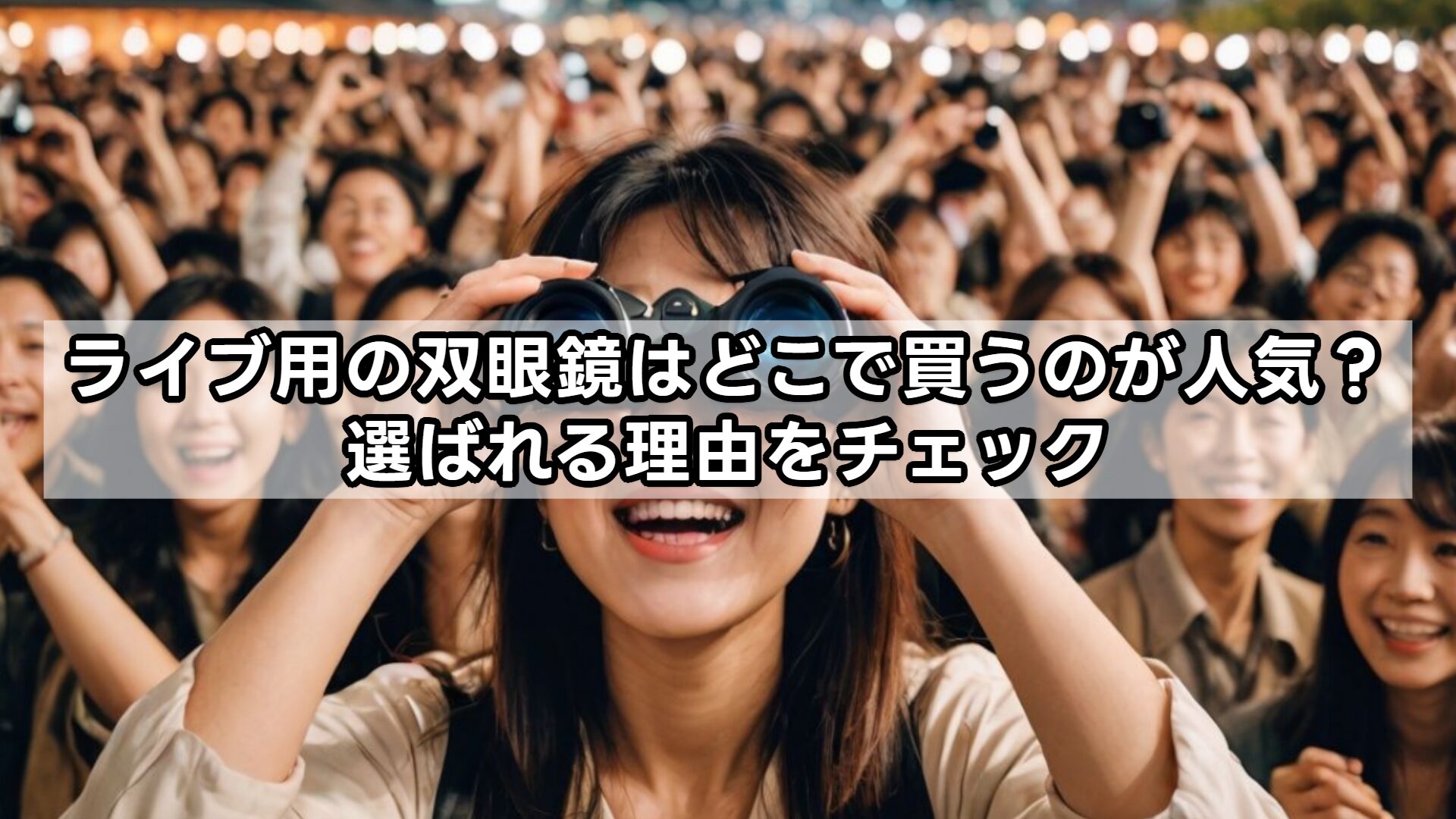 ライブ用の双眼鏡はどこで買うのが人気？選ばれる理由をチェック
