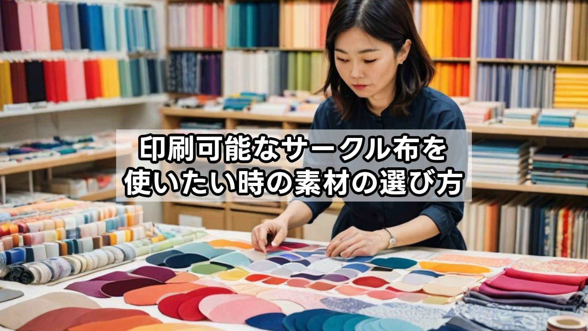 印刷可能なサークル布を使いたい時の素材の選び方