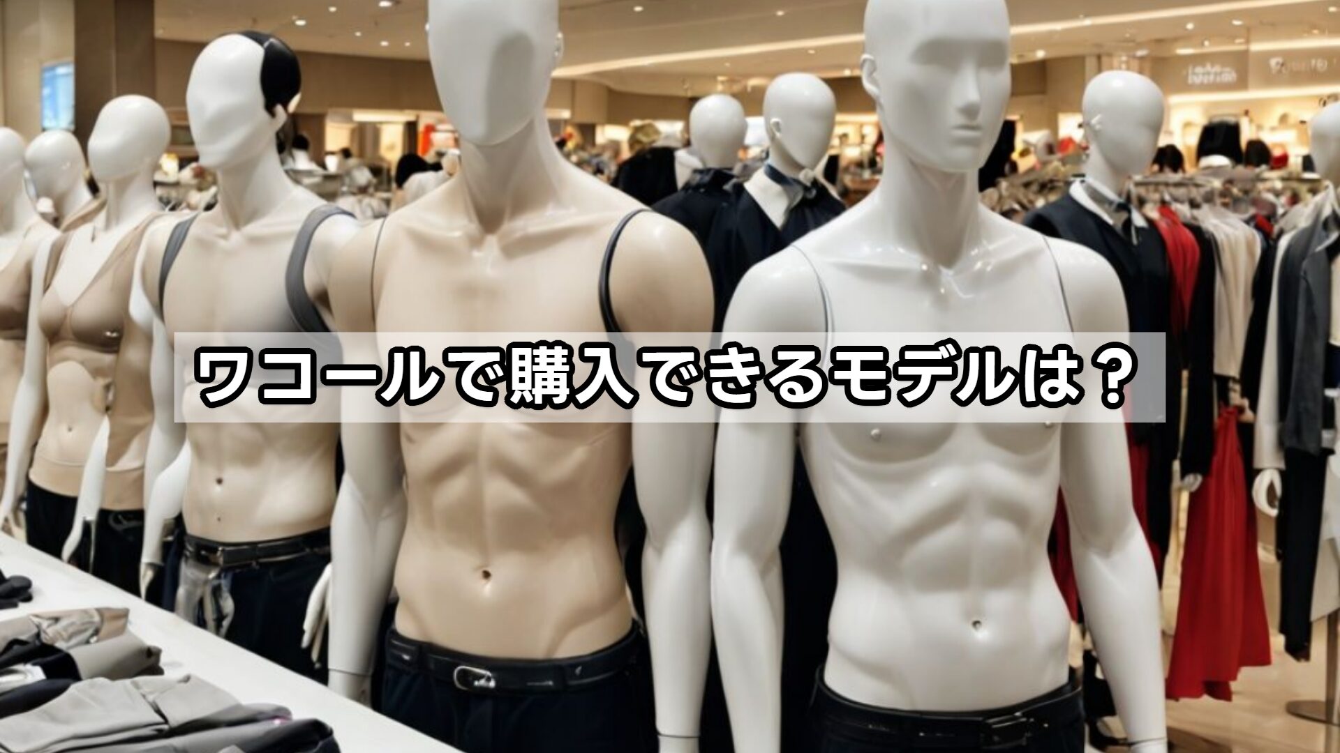 ワコールで購入できるモデルは？