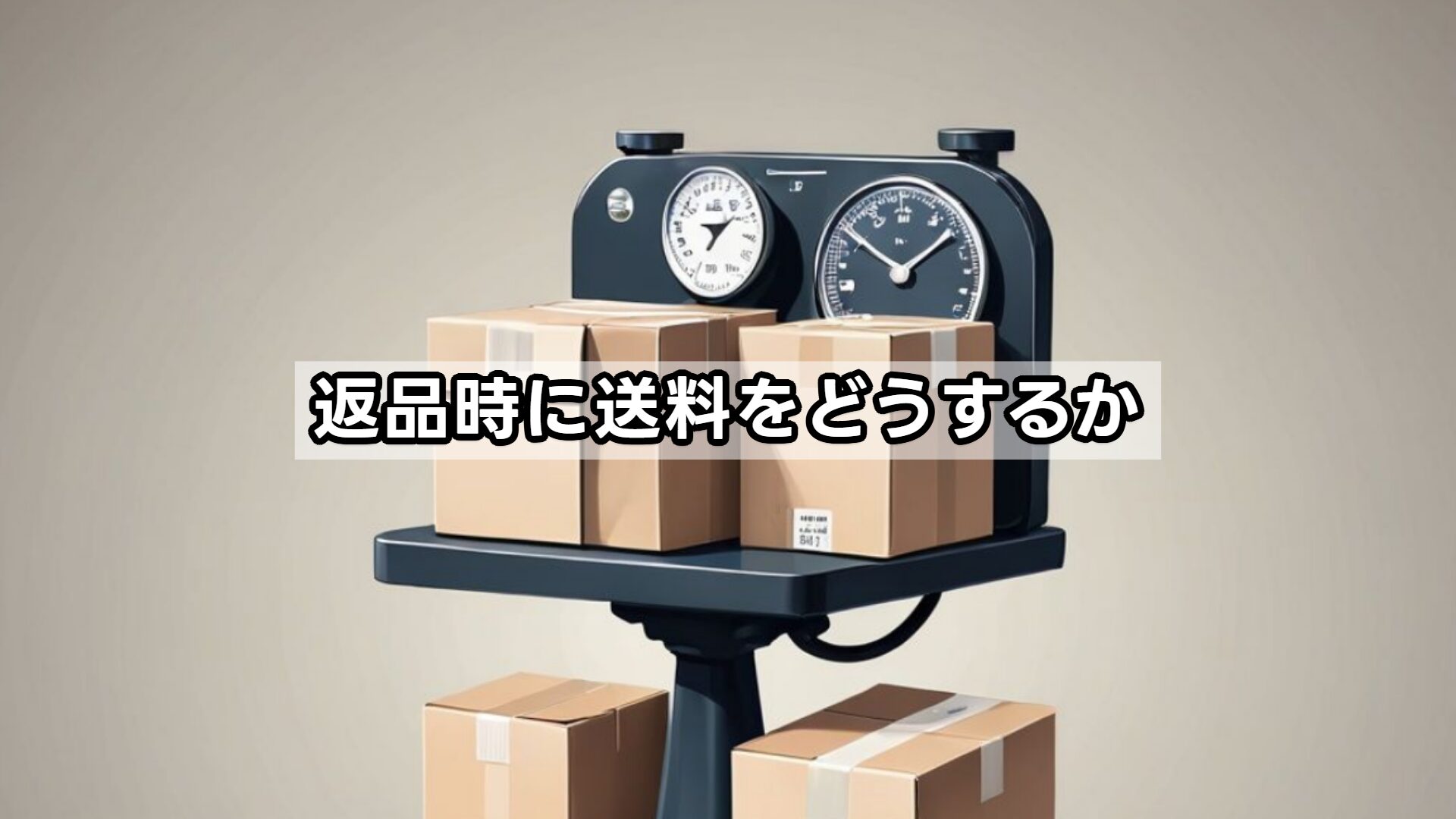 返品時に送料をどうするか