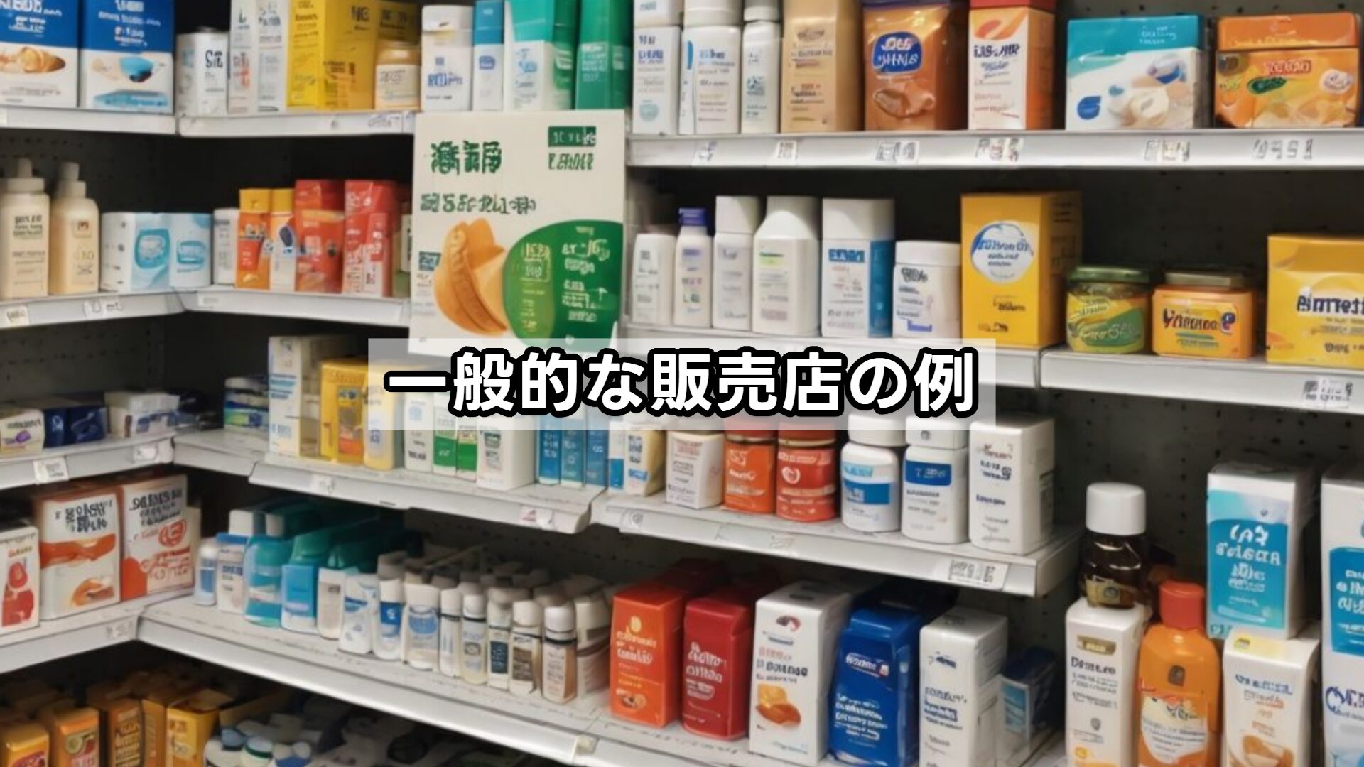 一般的な販売店の例
