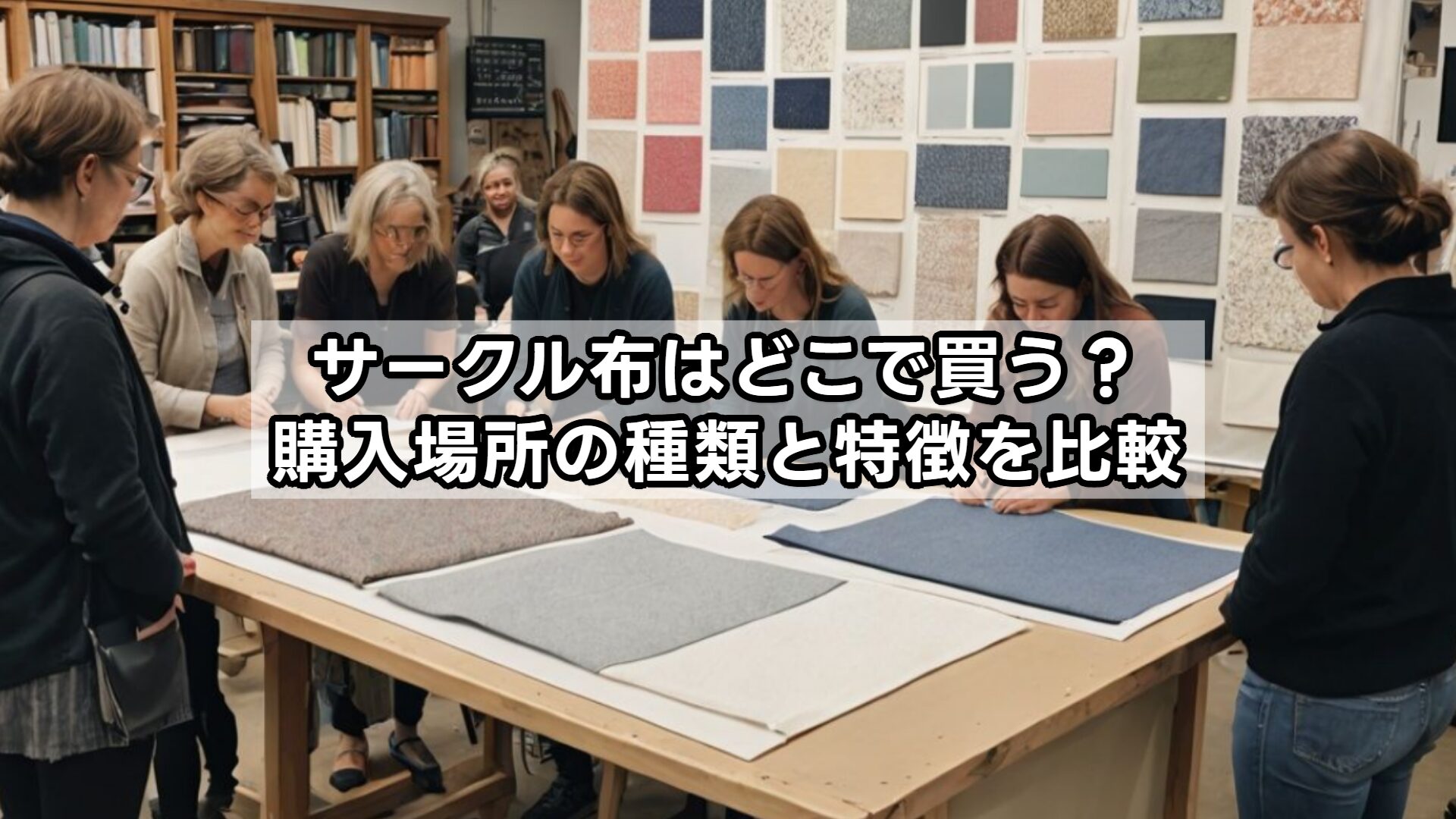 サークル布はどこで買う？購入場所の種類と特徴を比較