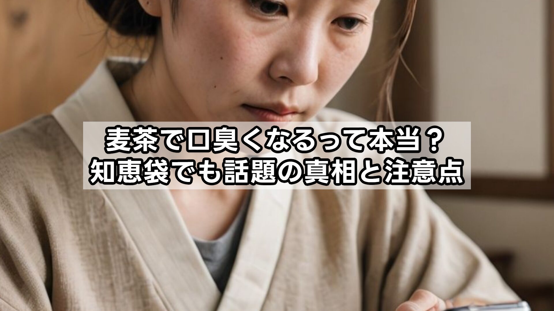 麦茶で口臭くなるって本当?知恵袋でも話題の真相と注意点