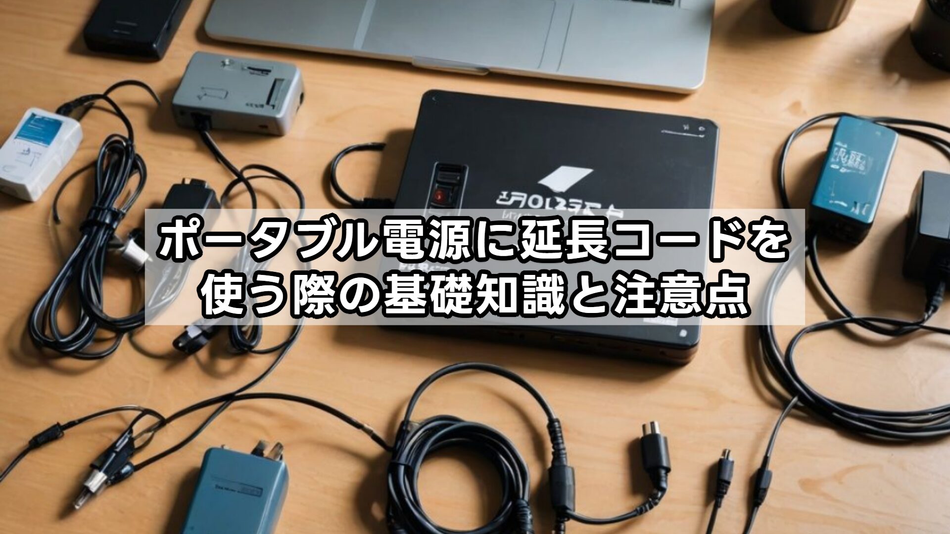 ポータブル電源に延長コードを使う際の基礎知識と注意点