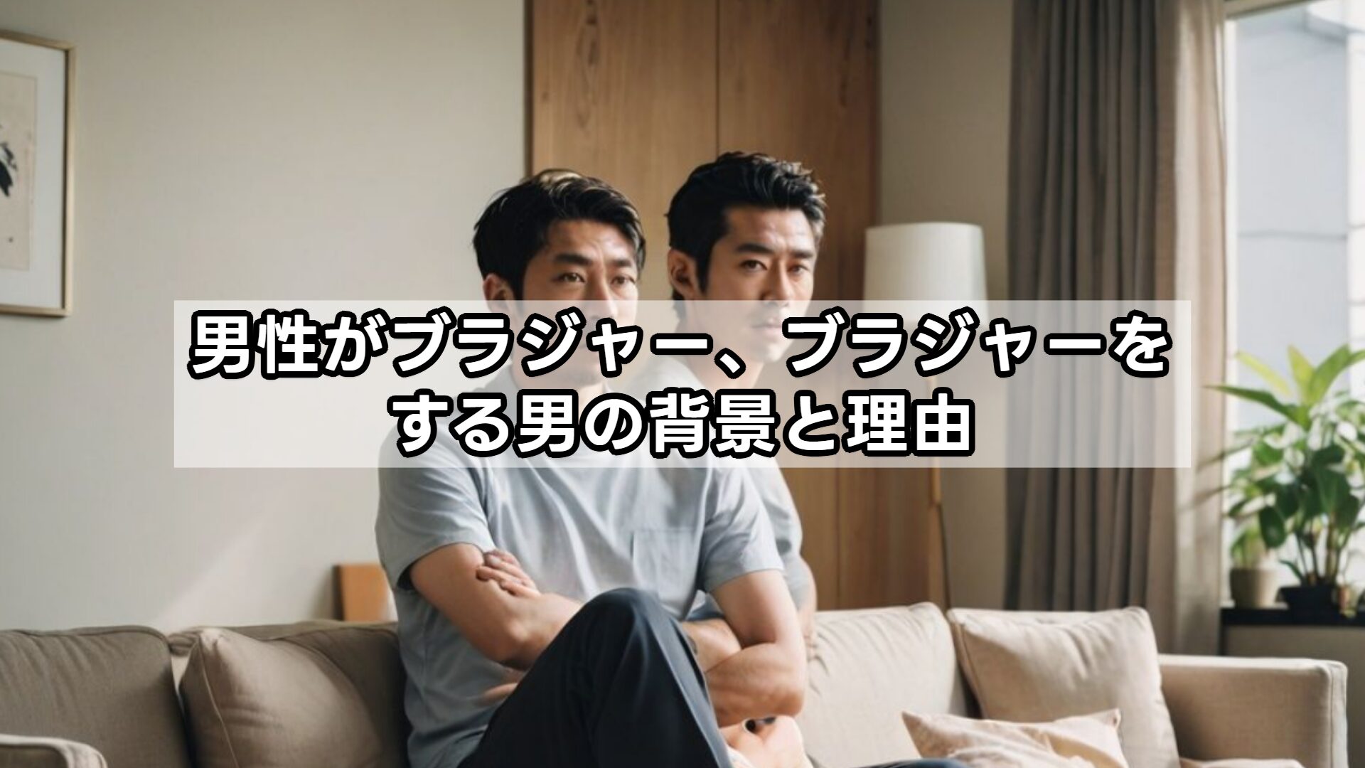 男性がブラジャー、ブラジャーをする男の背景と理由