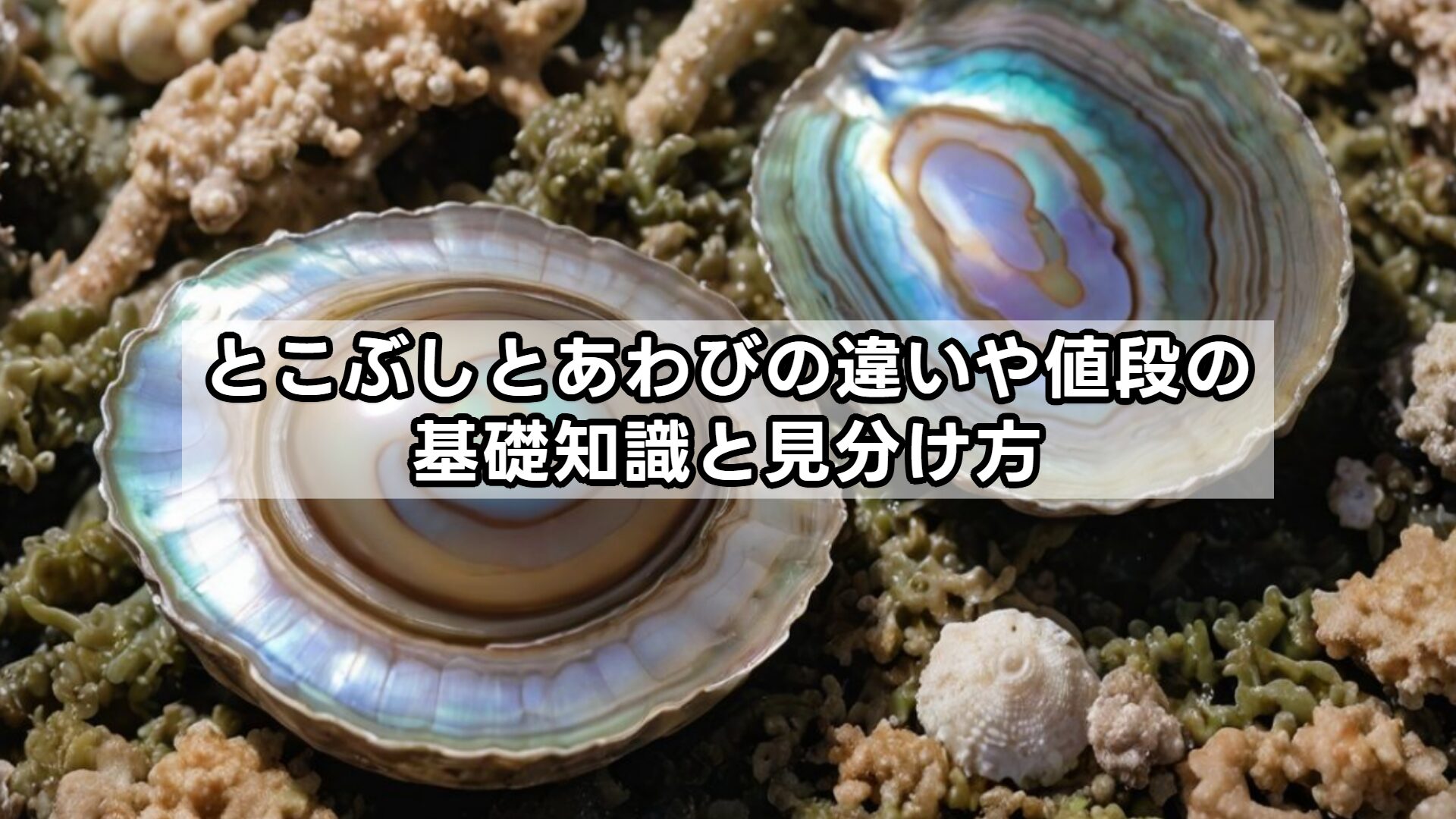 とこぶしとあわびの違いや値段の基礎知識と見分け方