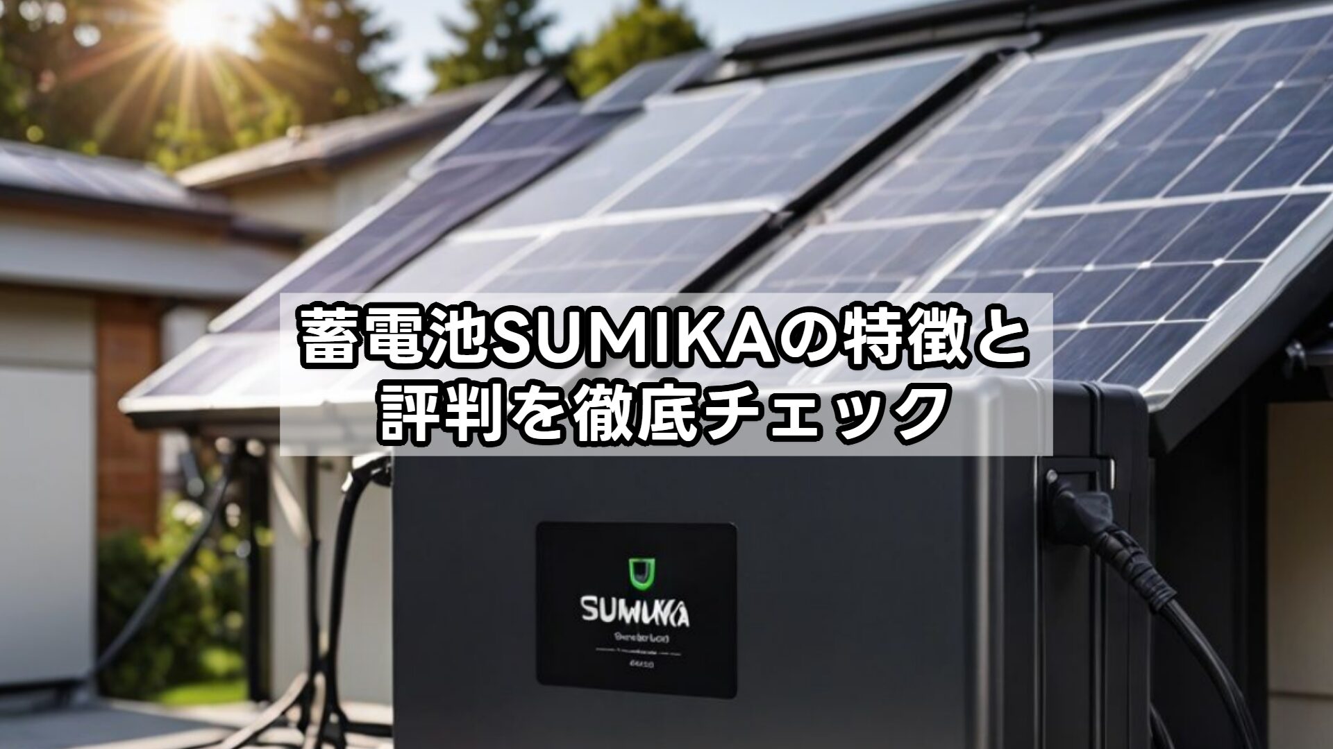 蓄電池SUMIKAの特徴と評判を徹底チェック