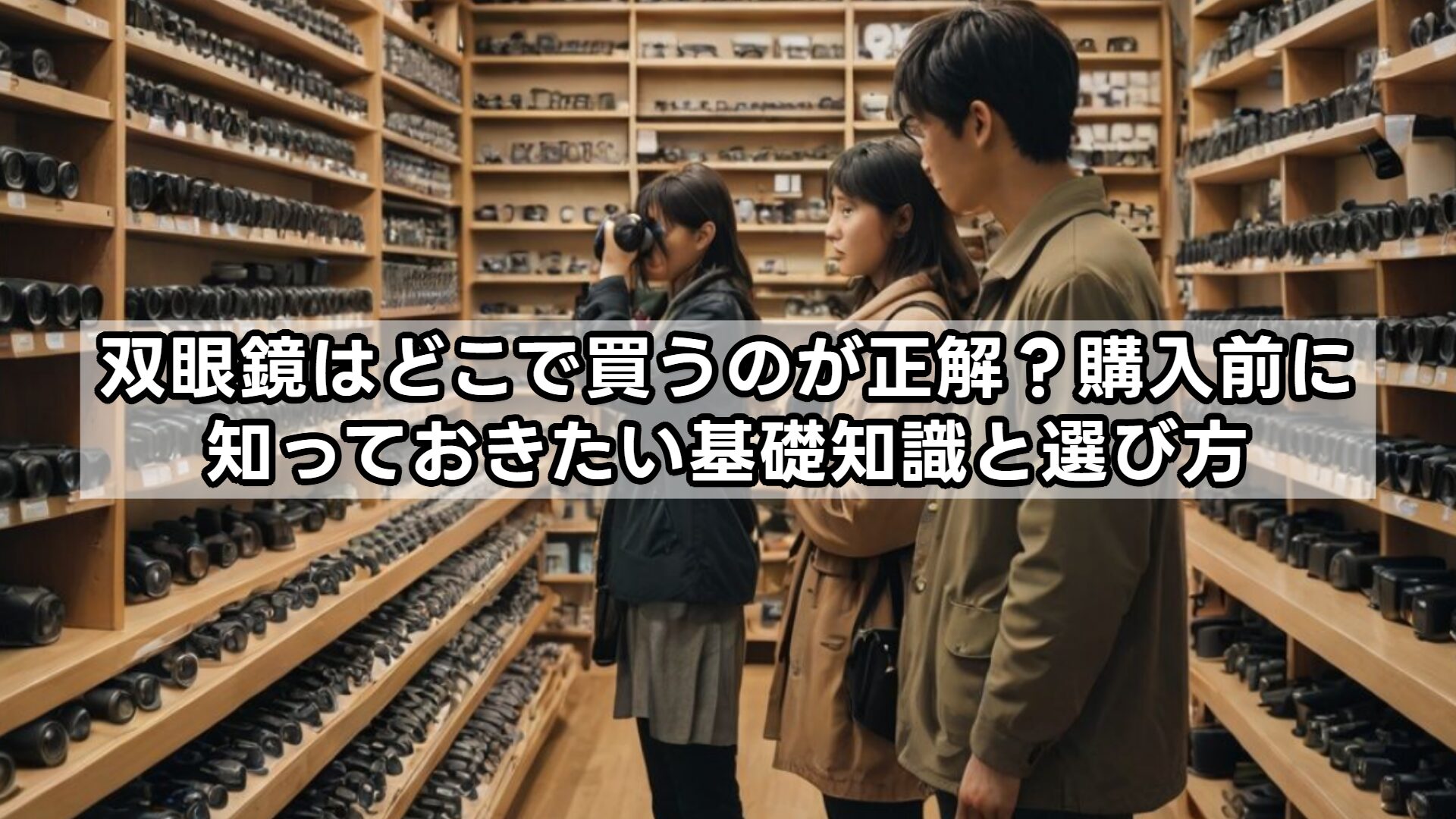 双眼鏡はどこで買うのが正解？購入前に知っておきたい基礎知識と選び方