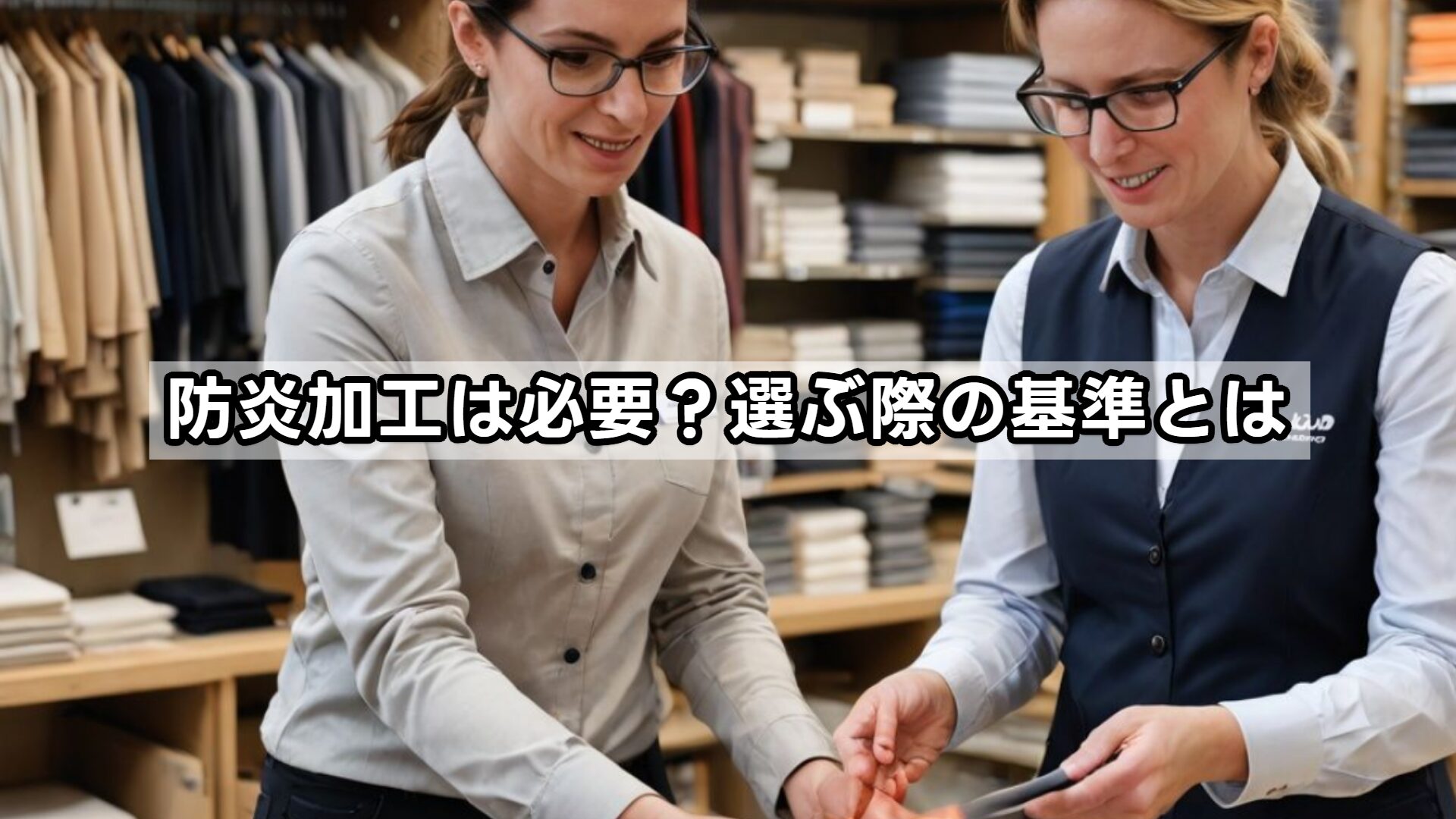 防炎加工は必要？選ぶ際の基準とは
